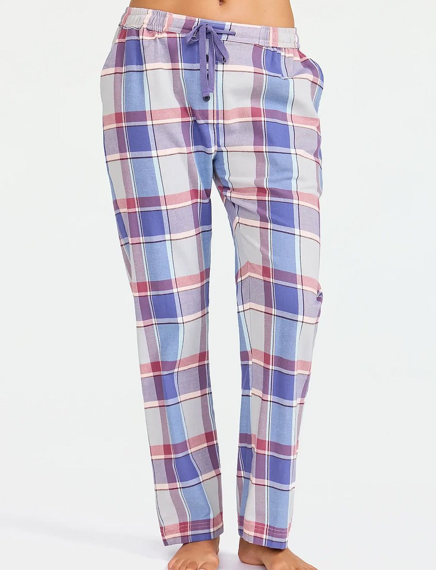 Damella of Sweden - Flannel pyjamas trousers - rose/blue - 0