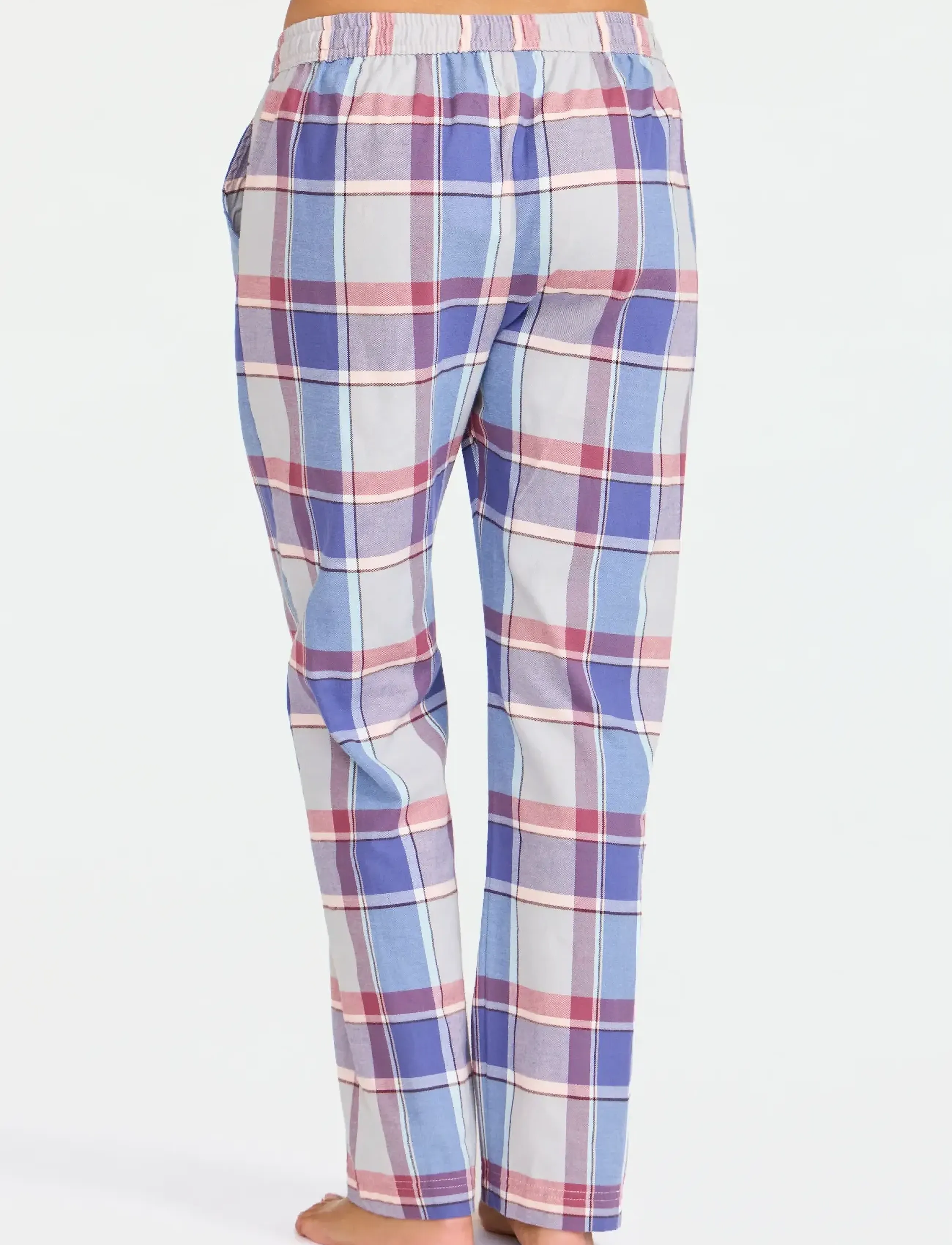 Damella of Sweden - Flannel pyjamas trousers - rose/blue - 3