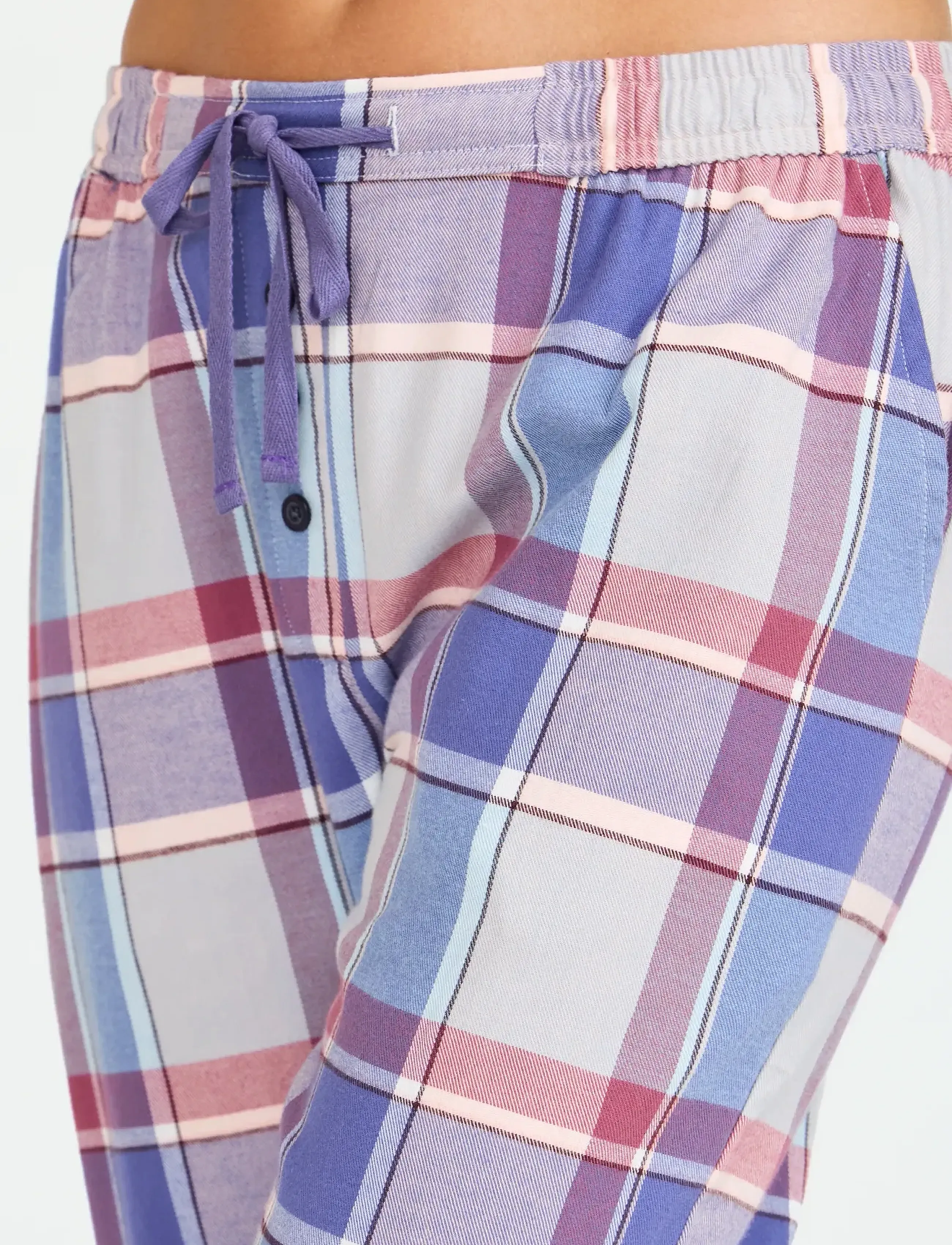 Damella of Sweden - Flannel pyjamas trousers - rose/blue - 4