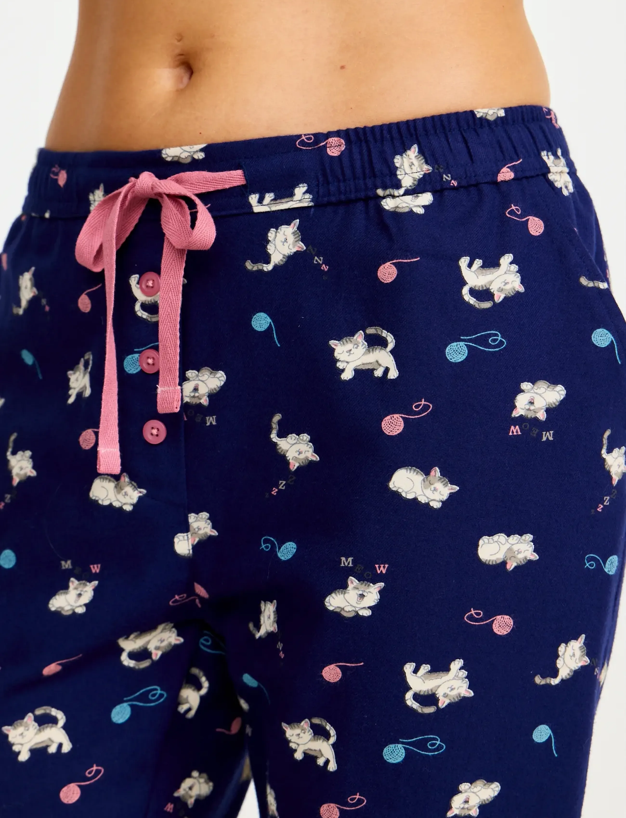 Damella of Sweden - Pyjamas trousers - pidžamas bikses - navy - 4