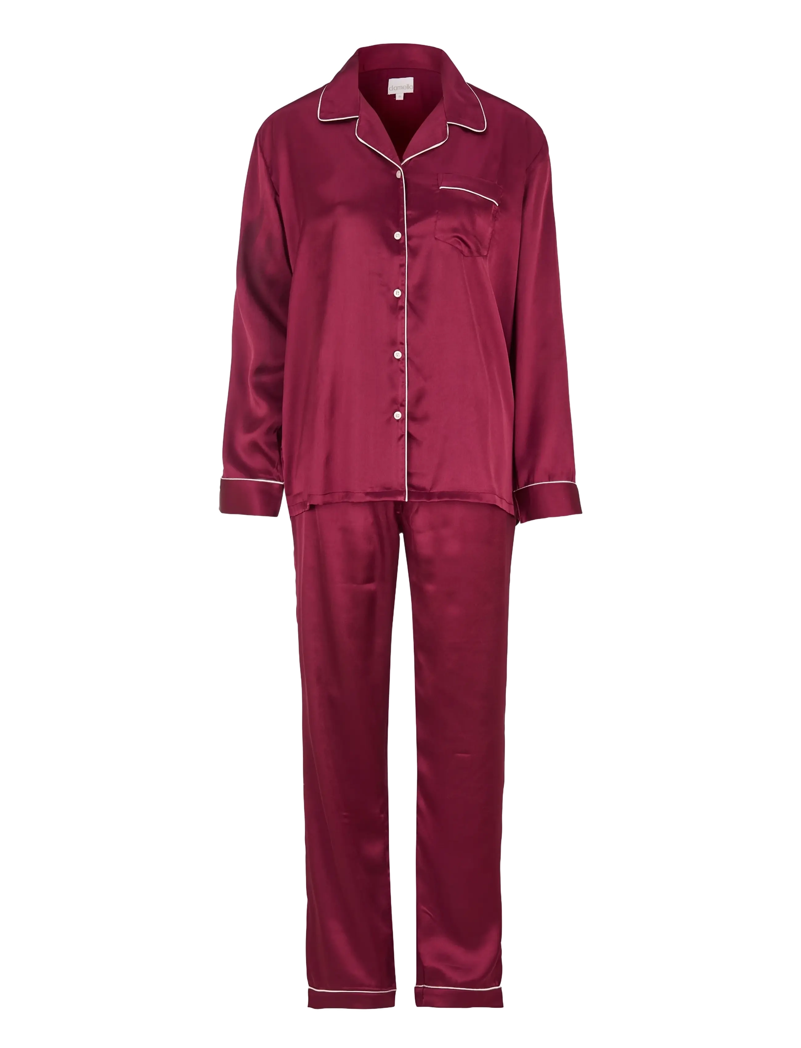DAMELLA OF SWEDEN Pyjamas Burgundy - L - Damen