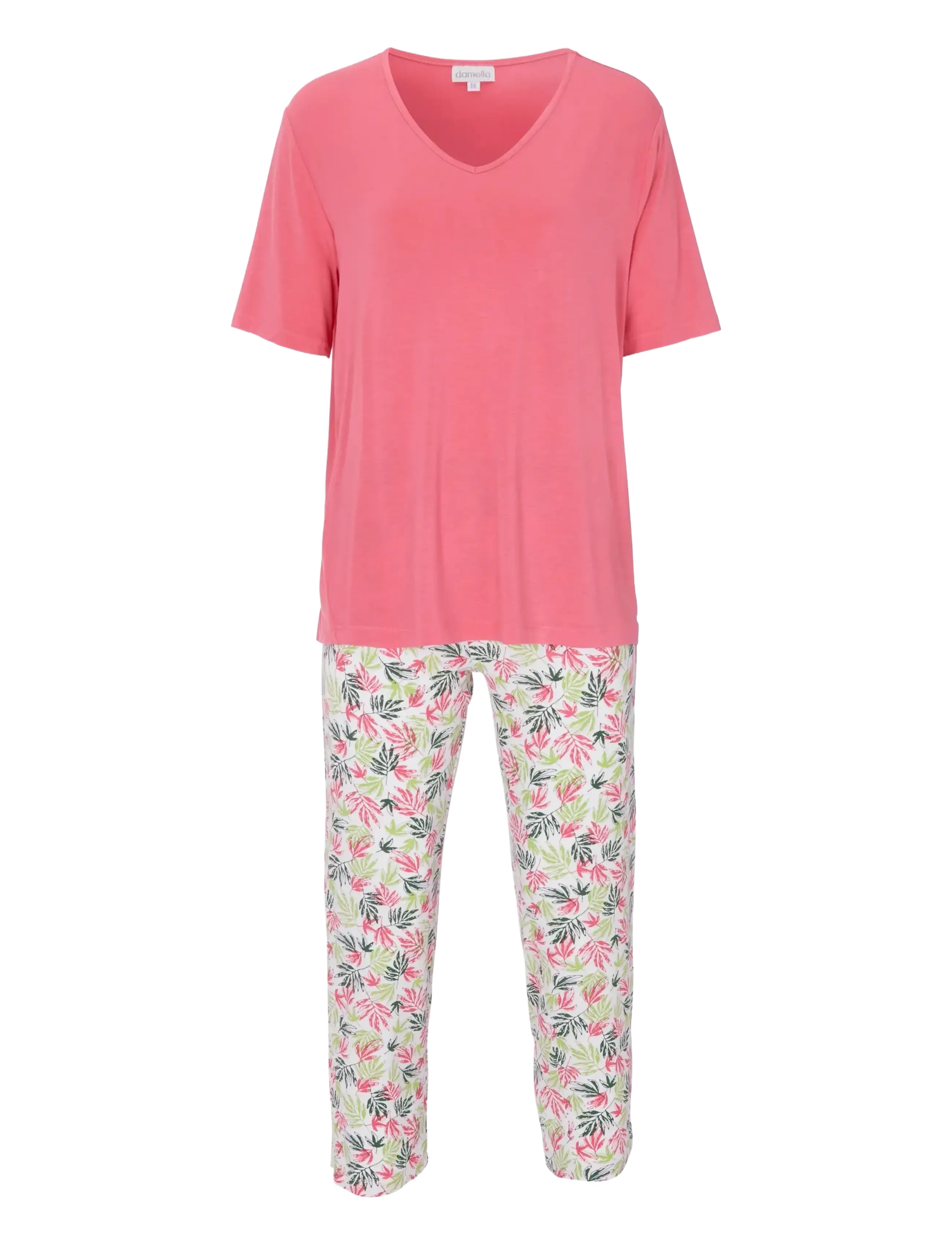 Damella of Sweden Pyjamas - Lingerie - GREEN/PINK / pink/rose