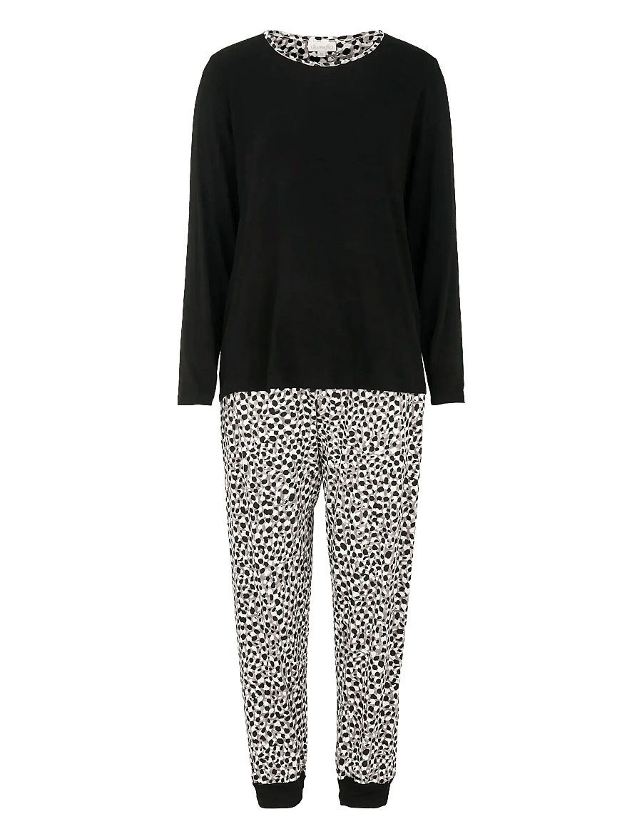 Damella of Sweden - Pyjamas - pidžaamad - nougat/black - 1