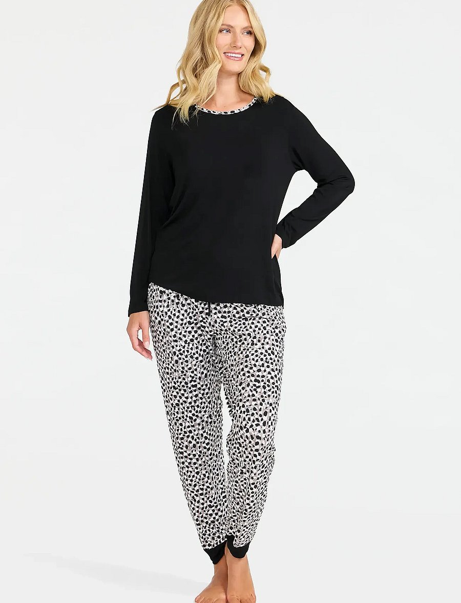 Damella of Sweden - Pyjamas - pidžaamad - nougat/black - 0