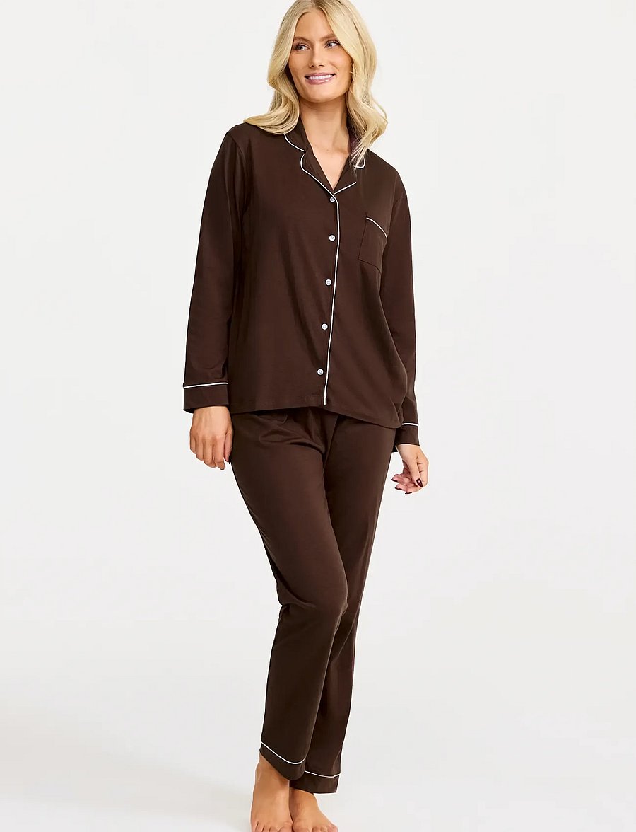 Damella of Sweden - Pajamas - pyjamas - chocolate - 0