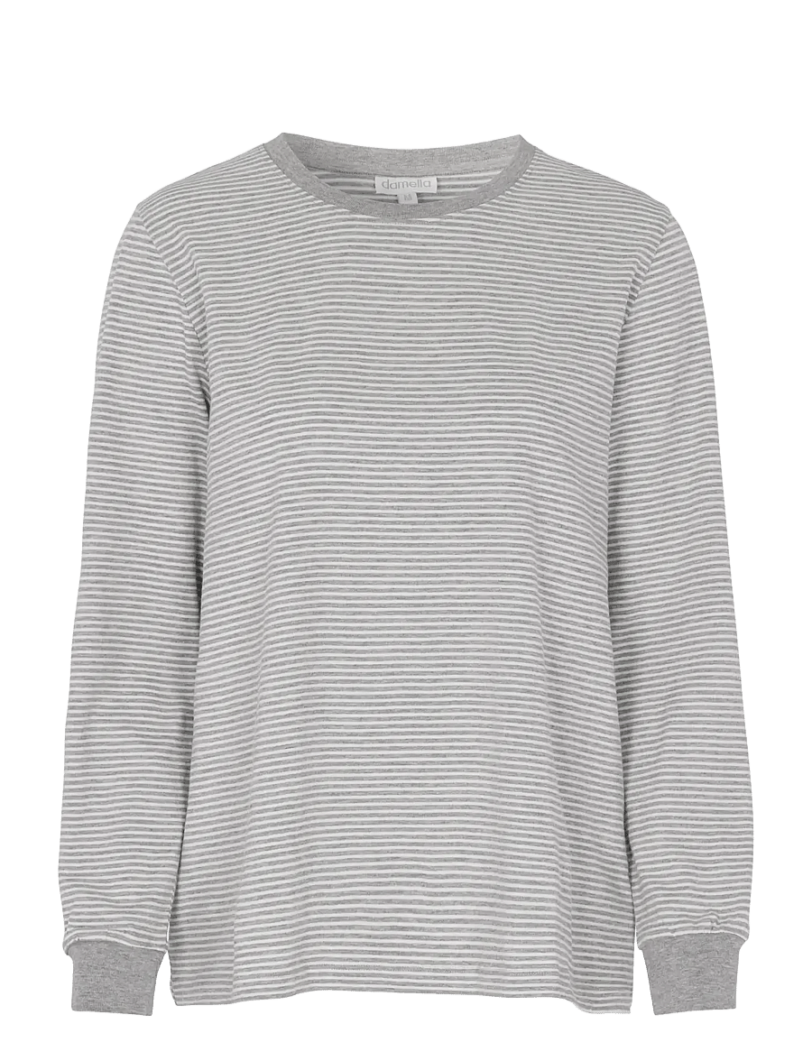 Damella of Sweden - Pyjama top - white/grey - 1