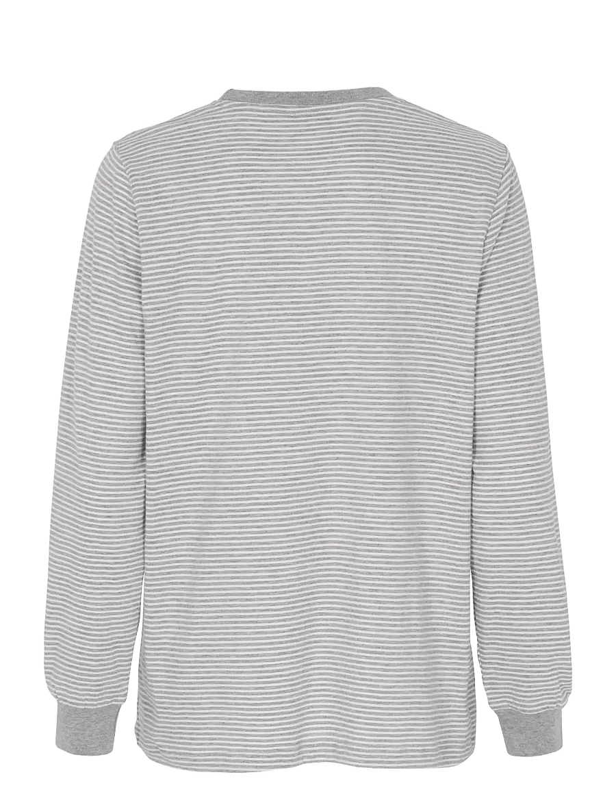 Damella of Sweden - Pyjama top - white/grey - 2