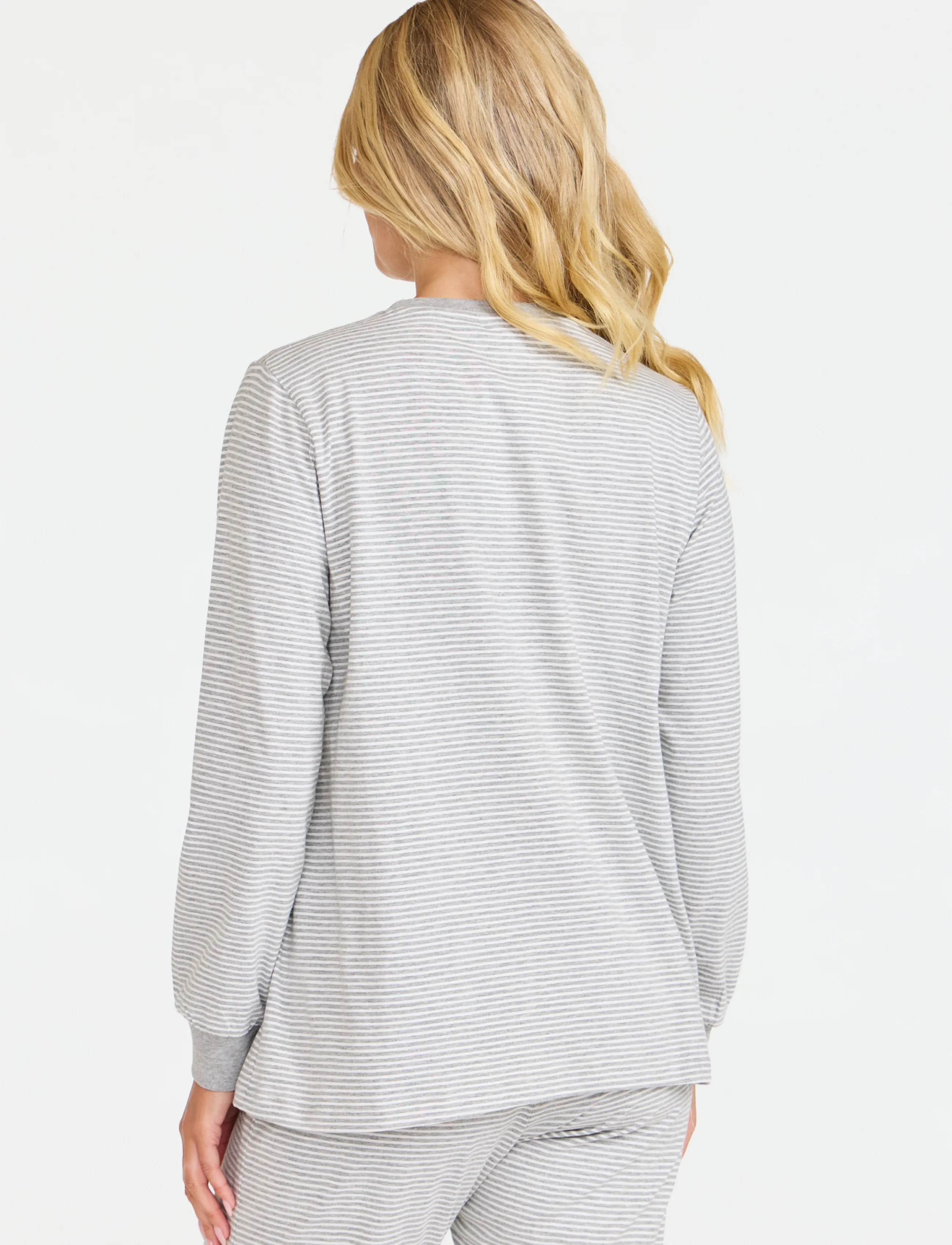 Damella of Sweden - Pyjama top - white/grey - 3