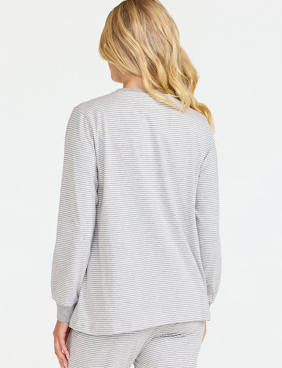 Damella of Sweden - Pyjama top - white/grey - 3