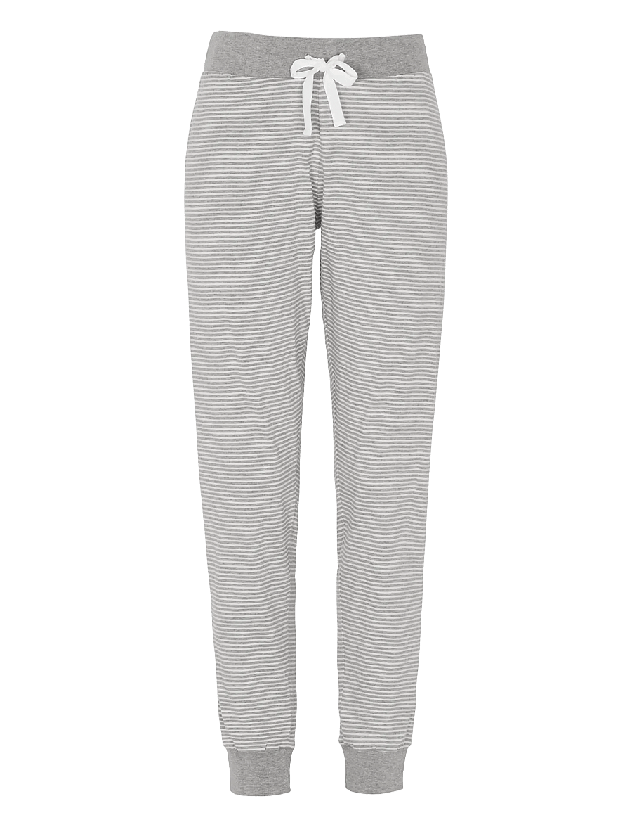 Damella of Sweden - Pyjama trousers - vardagsstil - white/grey - 1