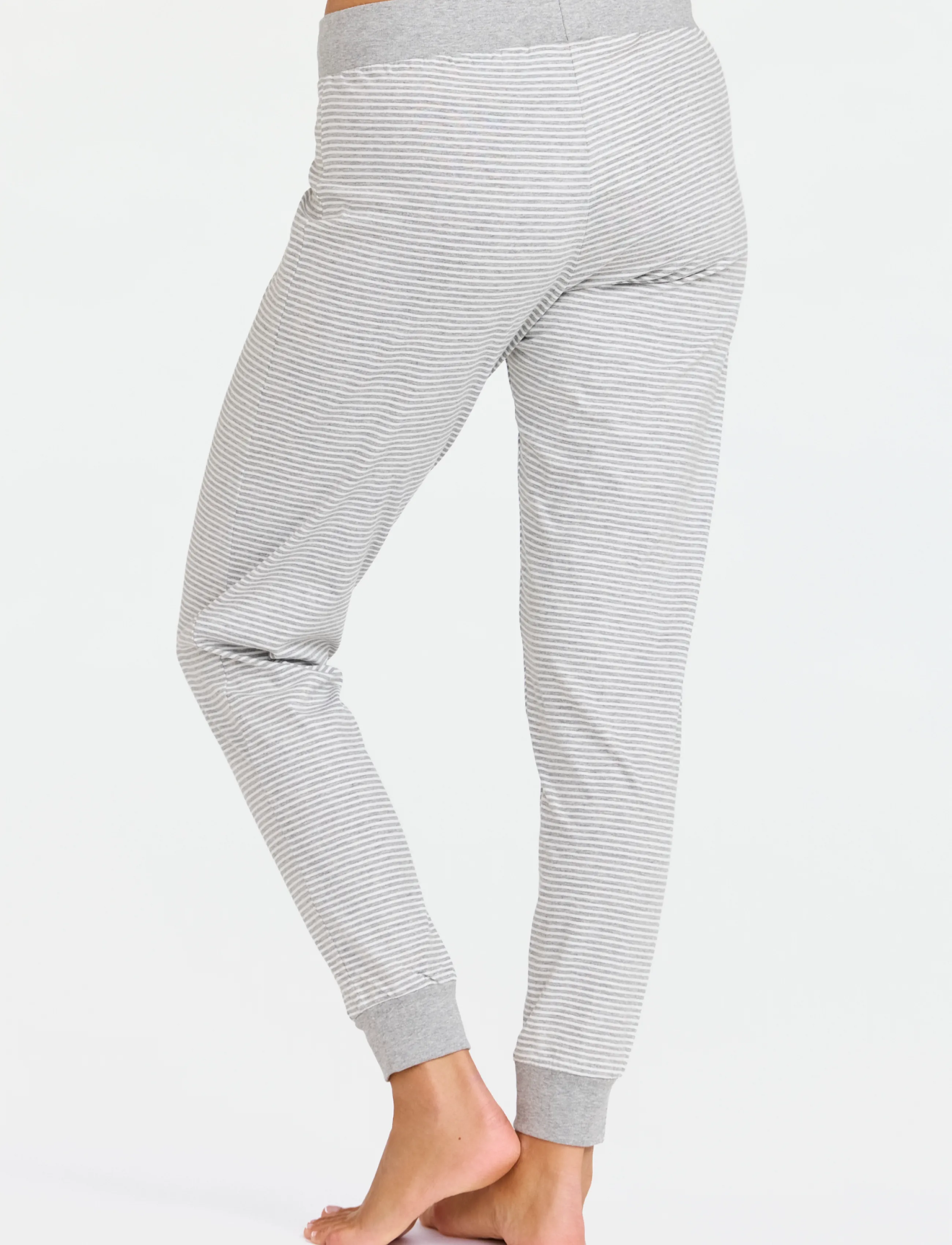 Damella of Sweden - Pyjama trousers - vardagsstil - white/grey - 3