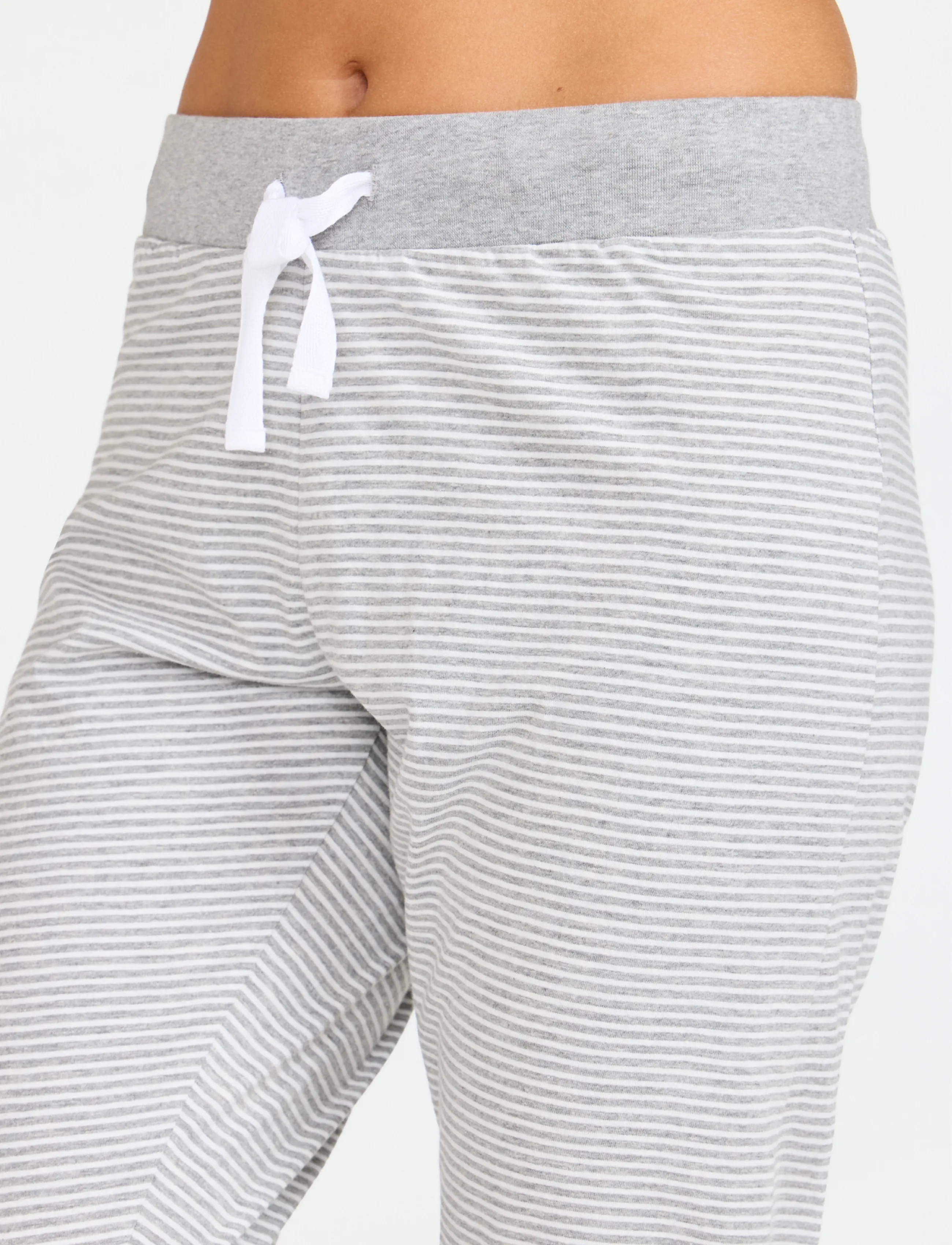 Damella of Sweden - Pyjama trousers - vardagsstil - white/grey - 5