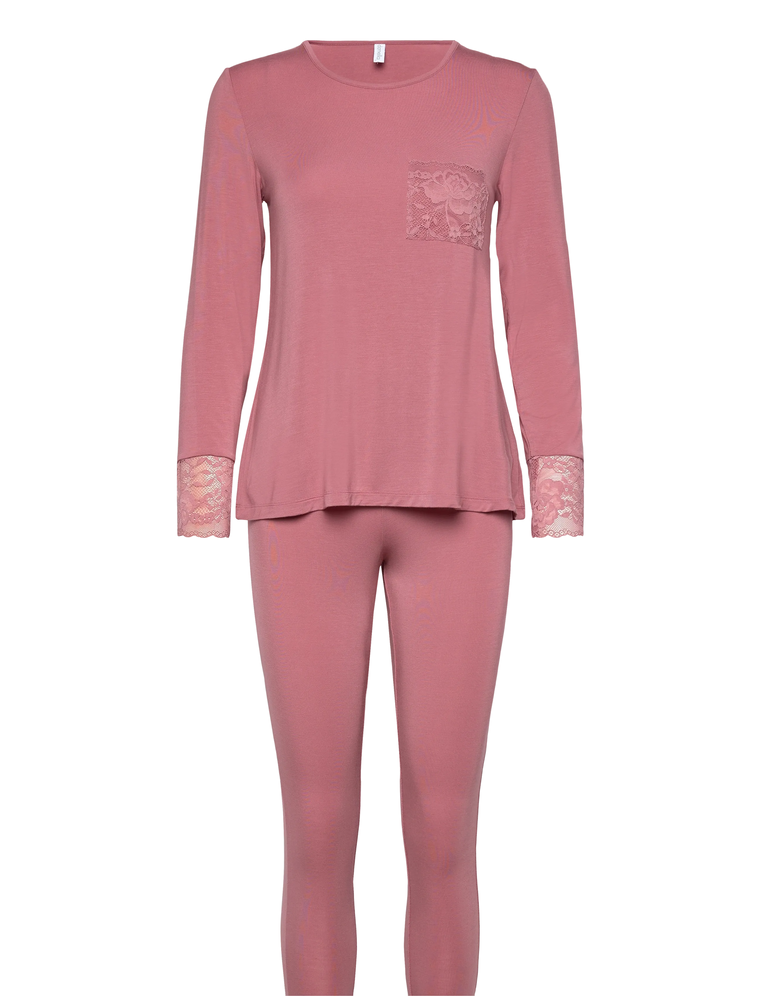 Damella of Sweden Pyjamas - Puhkerõivad - ROSEWOOD / pink/rose