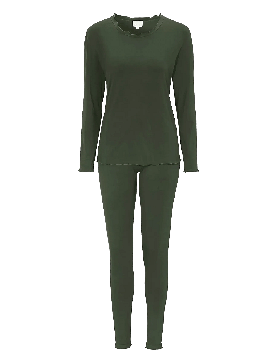 Damella of Sweden - Pyjamas - pyjamas - dark olive - 1