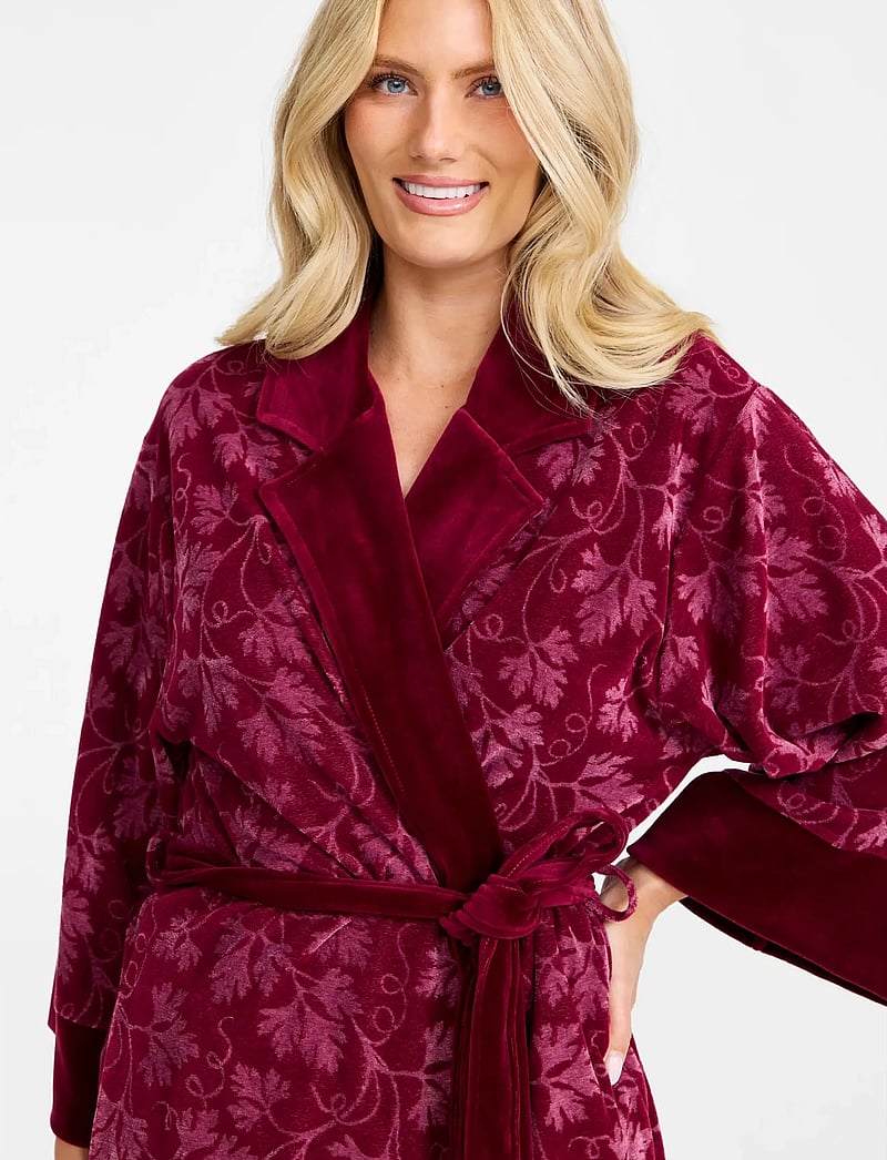Damella of Sweden - Robe - morgenkåber - wine red - 4