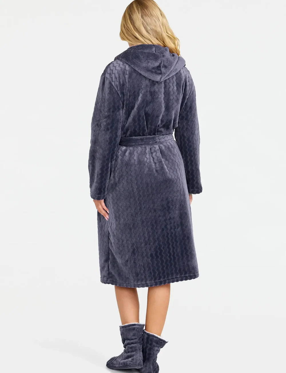 Damella of Sweden - Fleece robe - morgonrockar - blueberry - 3