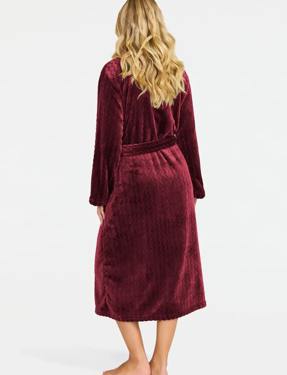Damella of Sweden - Fleece robe - bademäntel - berry - 3