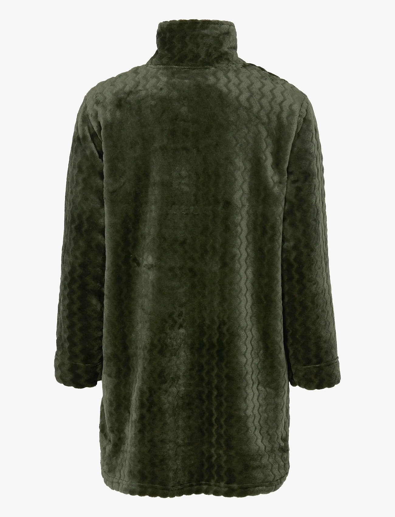 Damella of Sweden - Short Robe - fleece & midlayer - dark olive - 2
