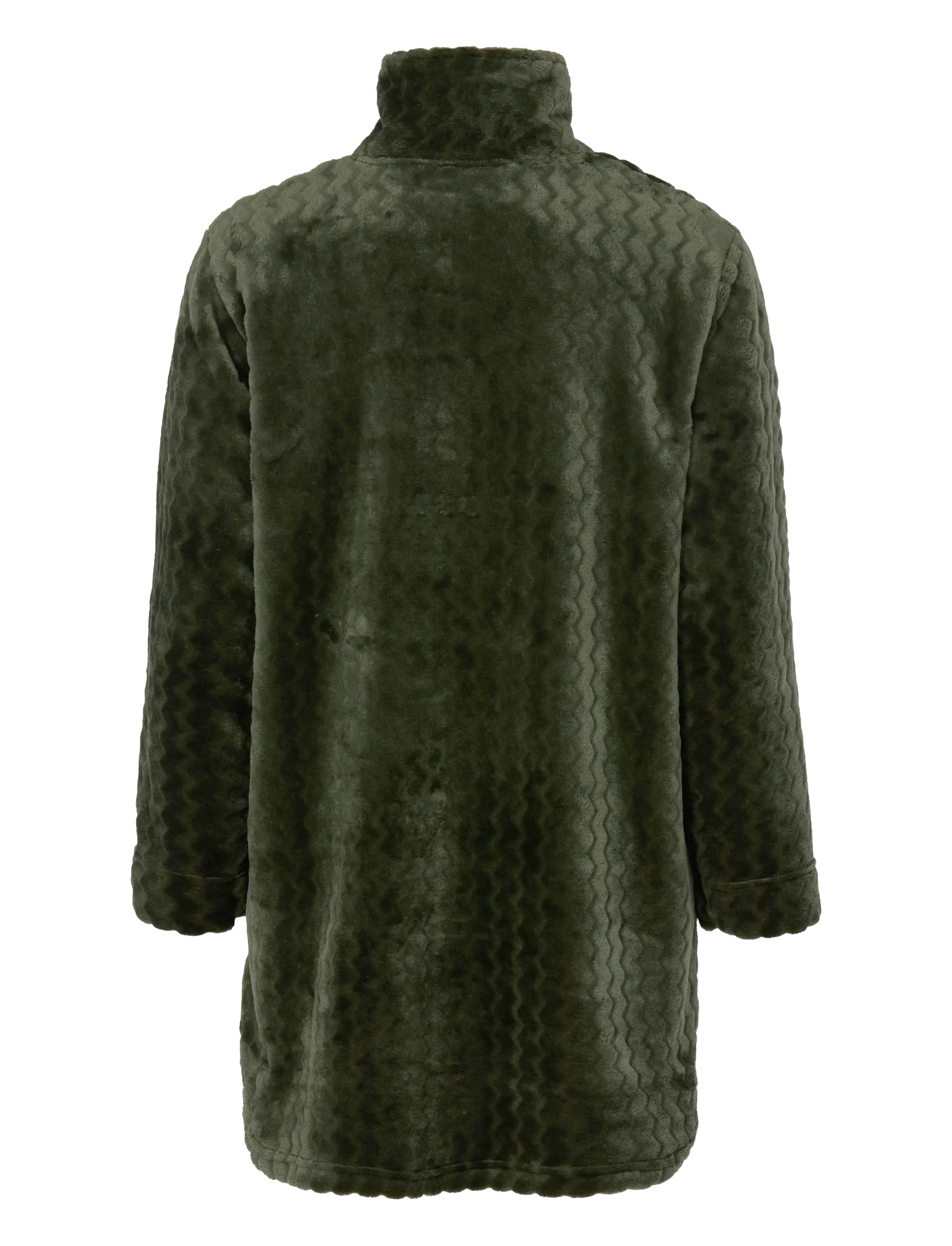 Damella of Sweden - Short Robe - fleece og mellemlag - dark olive - 2