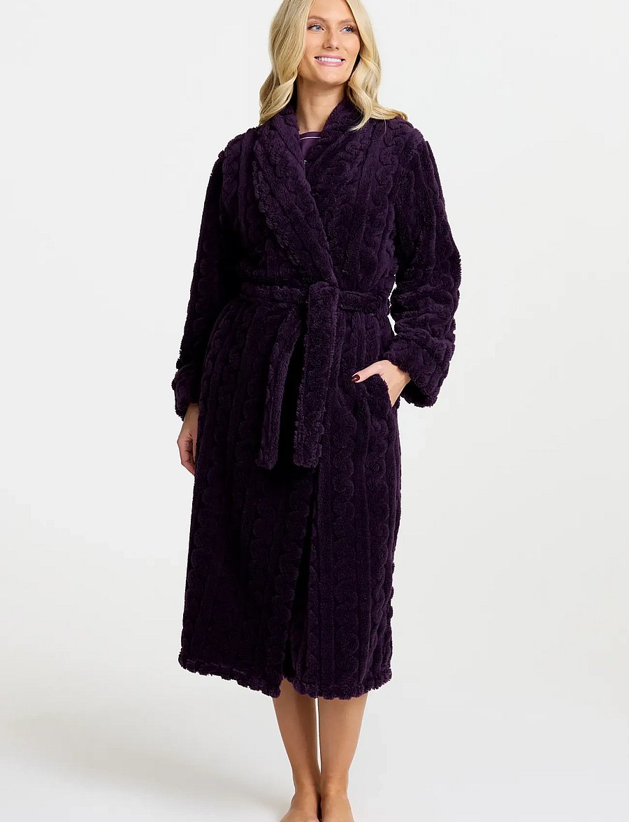 Damella of Sweden - Robe - bademäntel - plum - 0