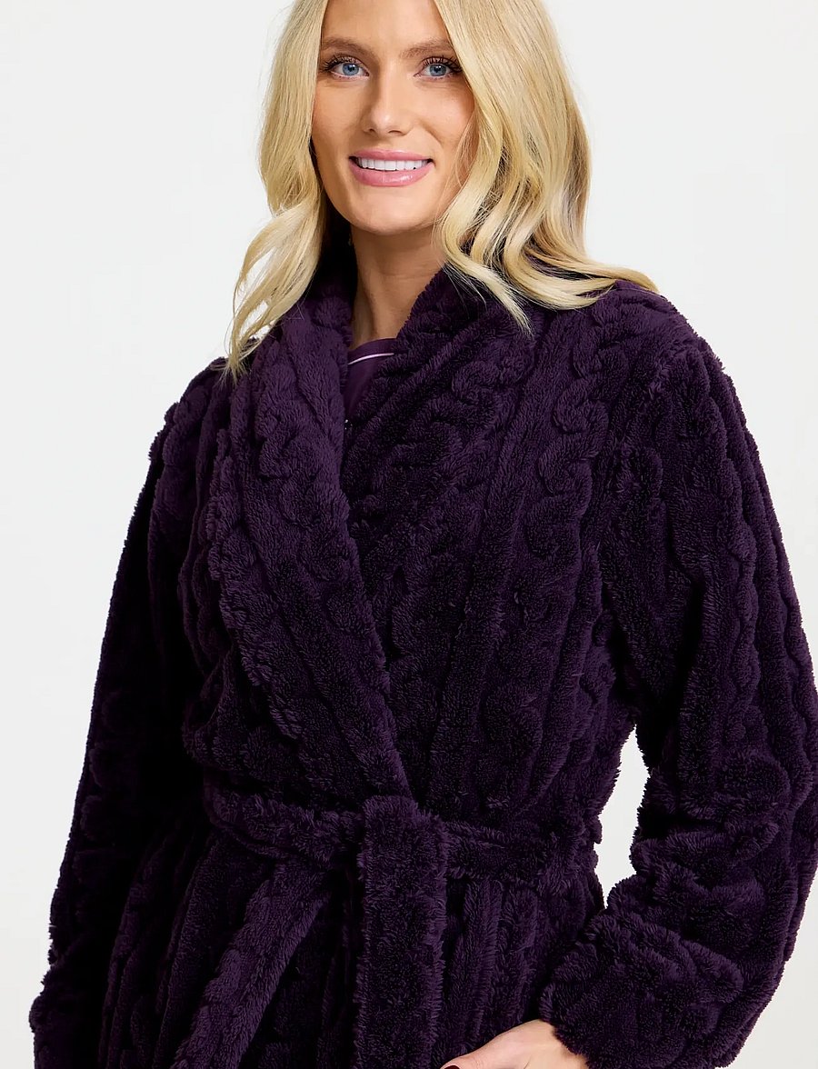 Damella of Sweden - Robe - bademäntel - plum - 5