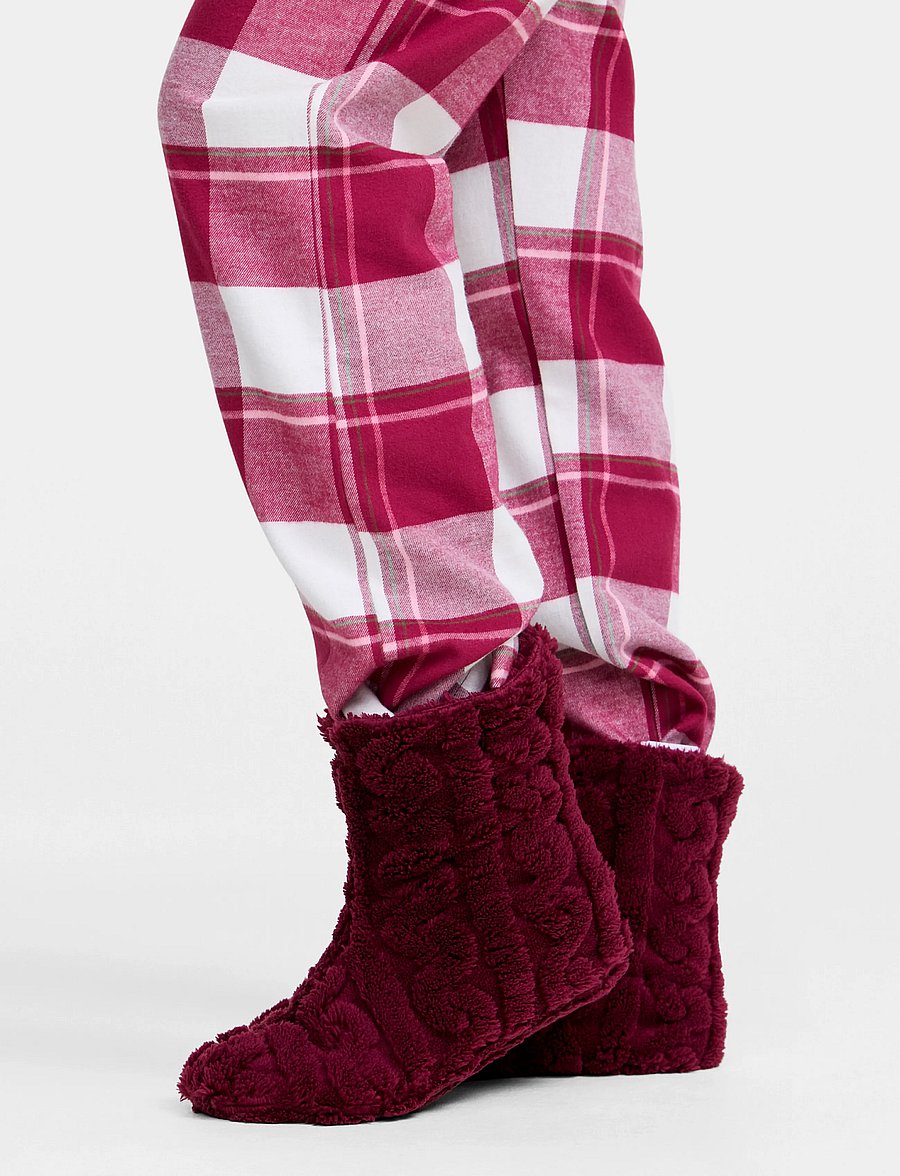 Damella of Sweden - Cozy slippers - ruby wine - 0