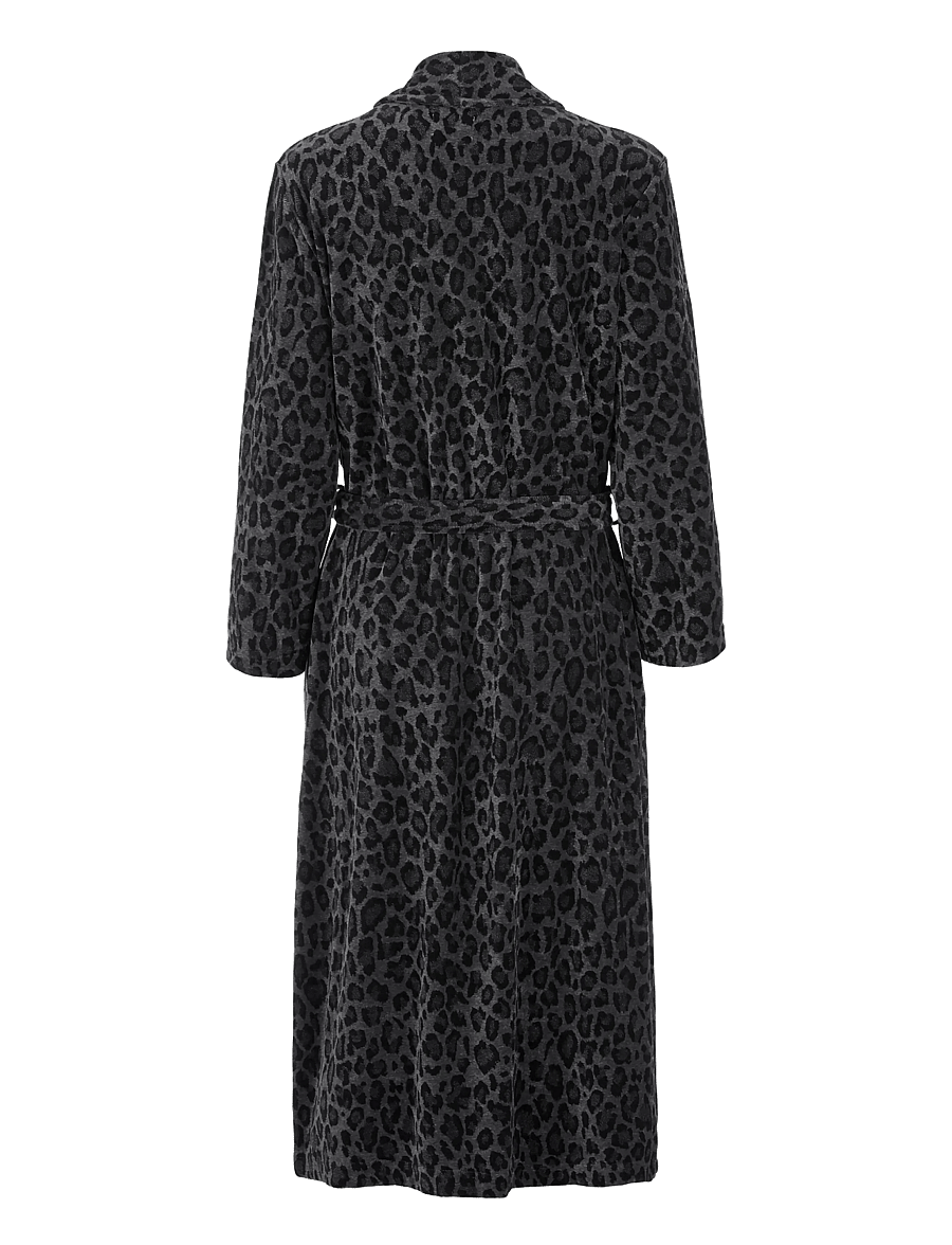 Damella of Sweden - Fleece robe - morgonrockar - black/grey - 2