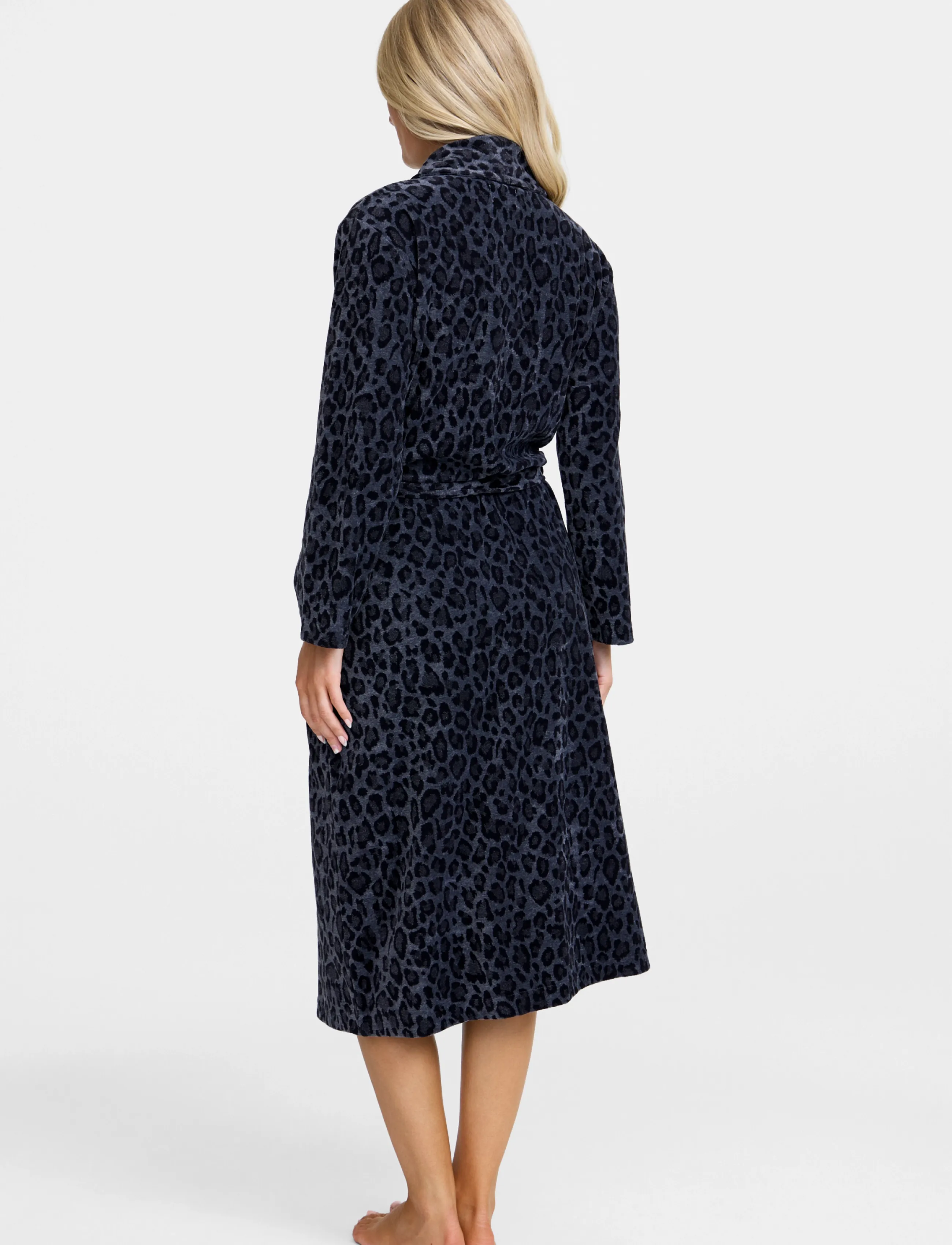 Damella of Sweden - Fleece robe - morgonrockar - black/grey - 3