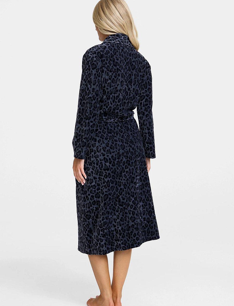 Damella of Sweden - Fleece robe - morgonrockar - black/grey - 3