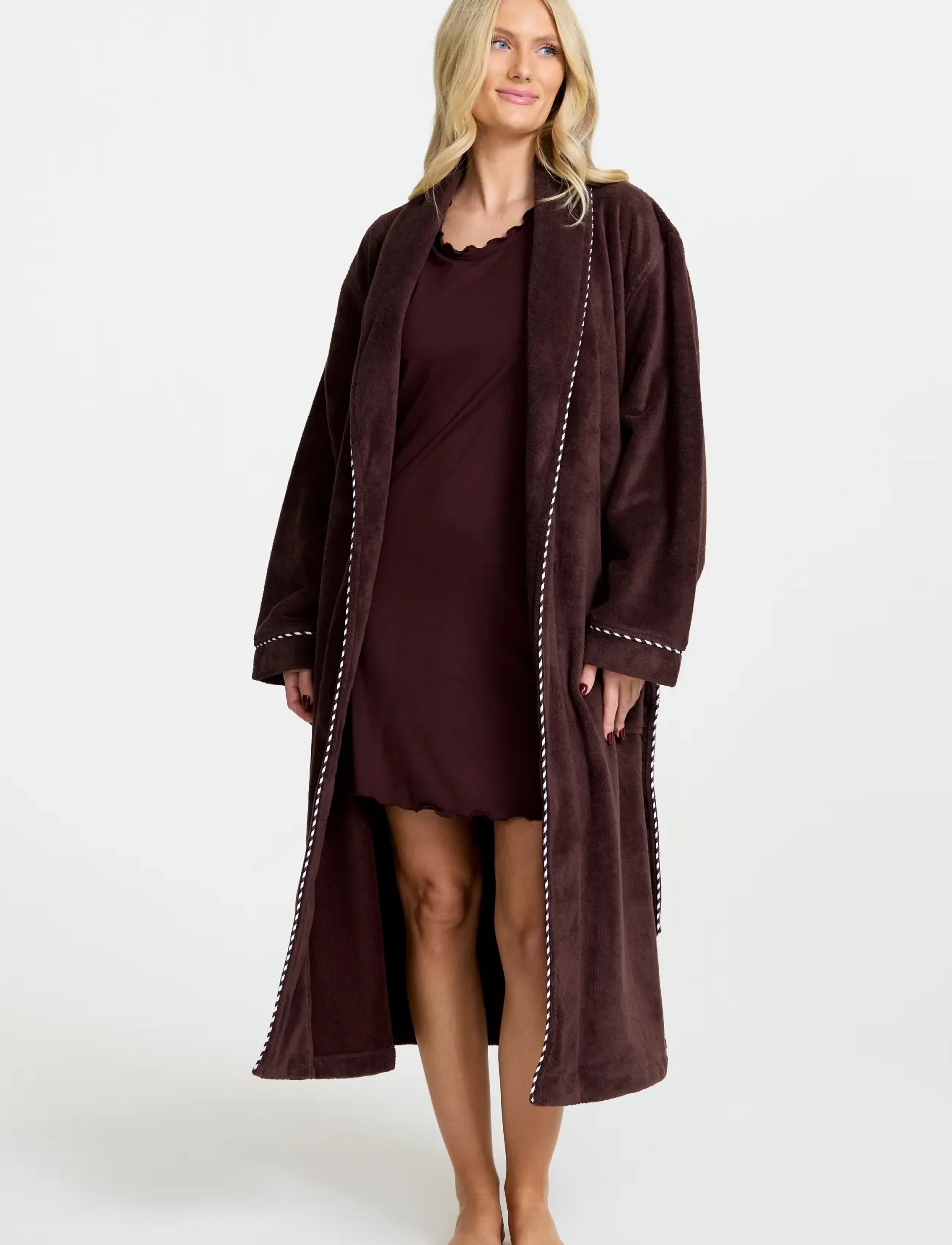 Damella of Sweden - Unisex Robe - geburtstagsgeschenke - chocolate - 4