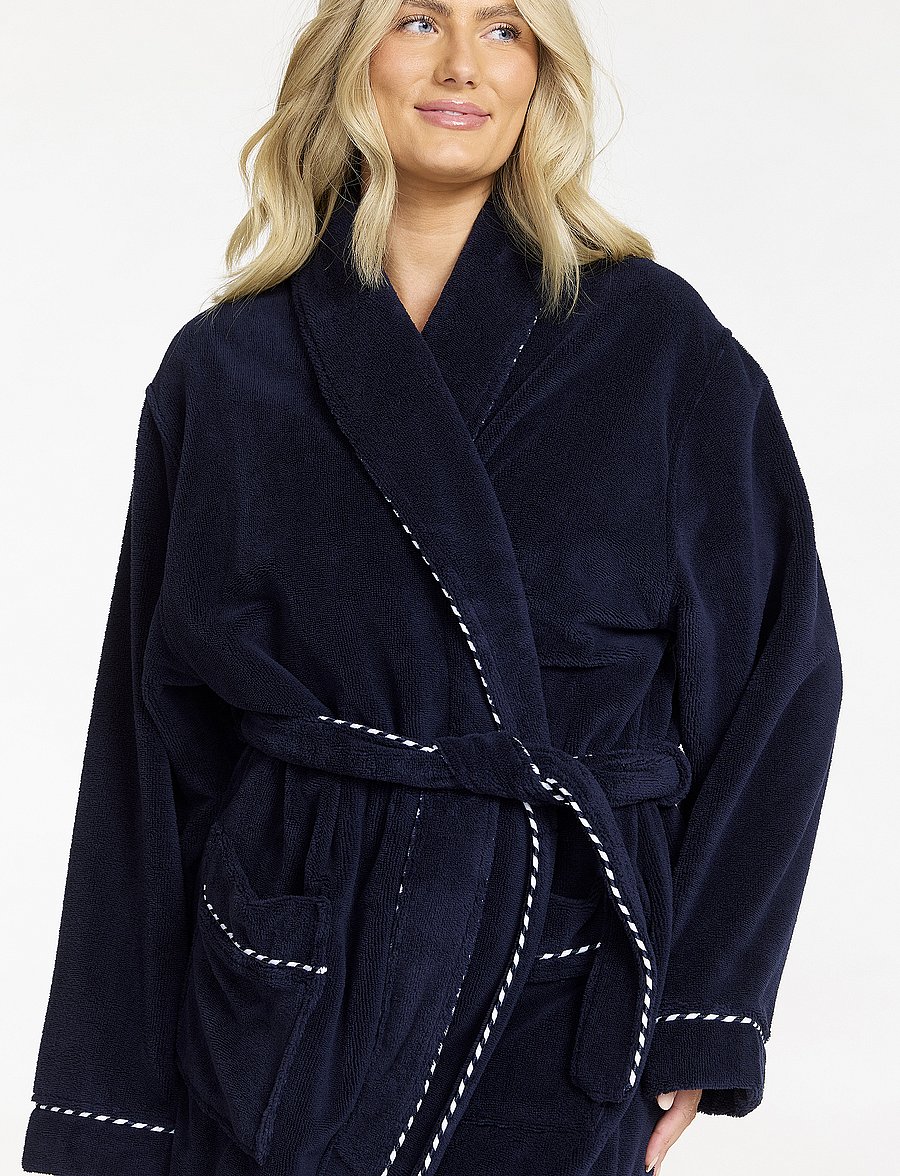 Damella of Sweden - Unisex Robe - hverdags stil - navy - 4
