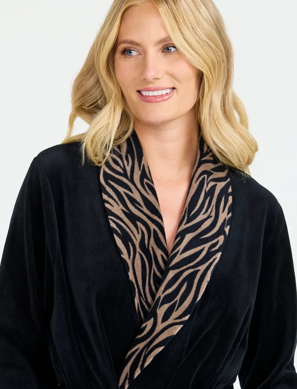 Damella of Sweden - Robe - bademäntel - black zebra - 4