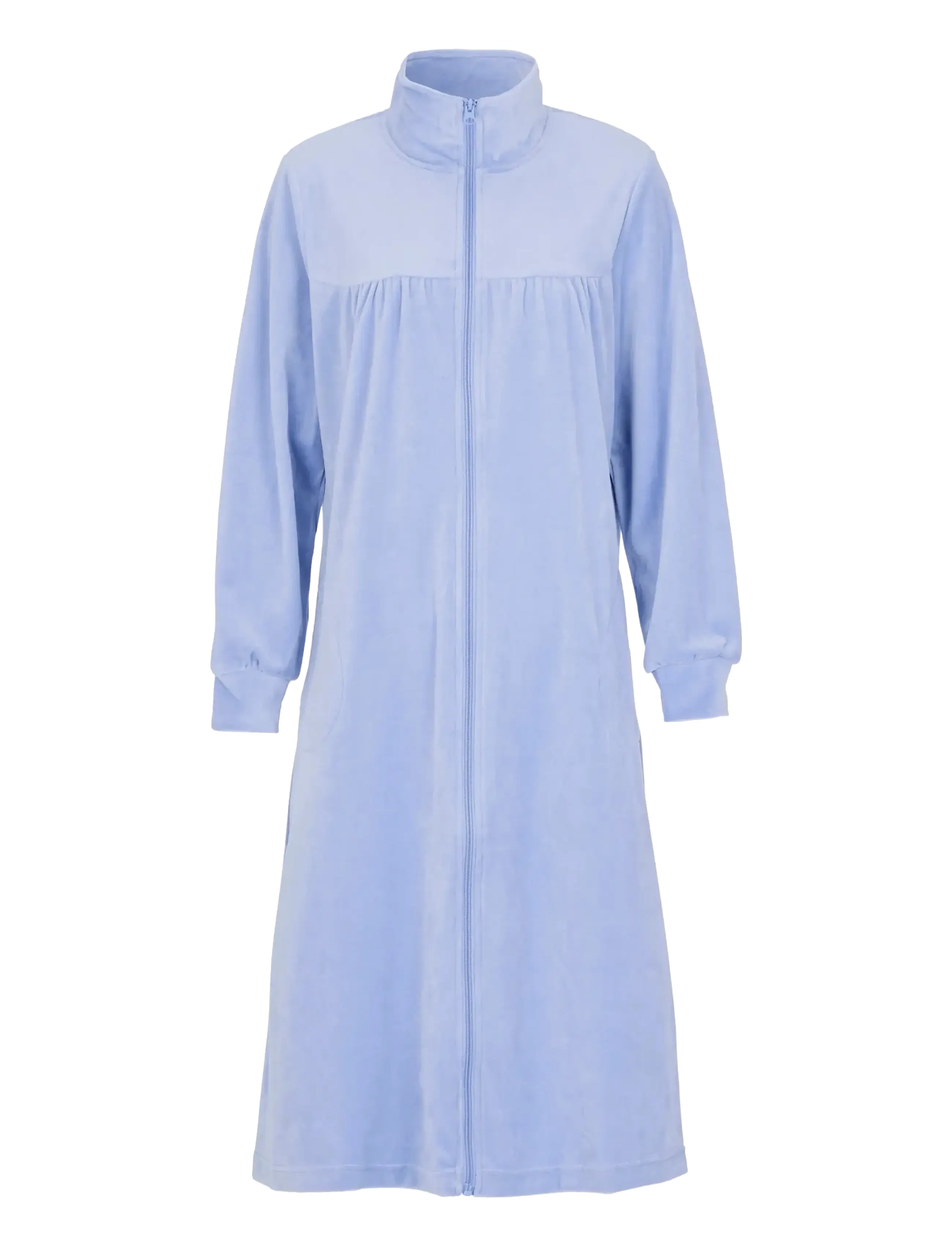 Damella of Sweden Velour Robe, L, Night & Loungewear, Blau - Robes, Frauen
