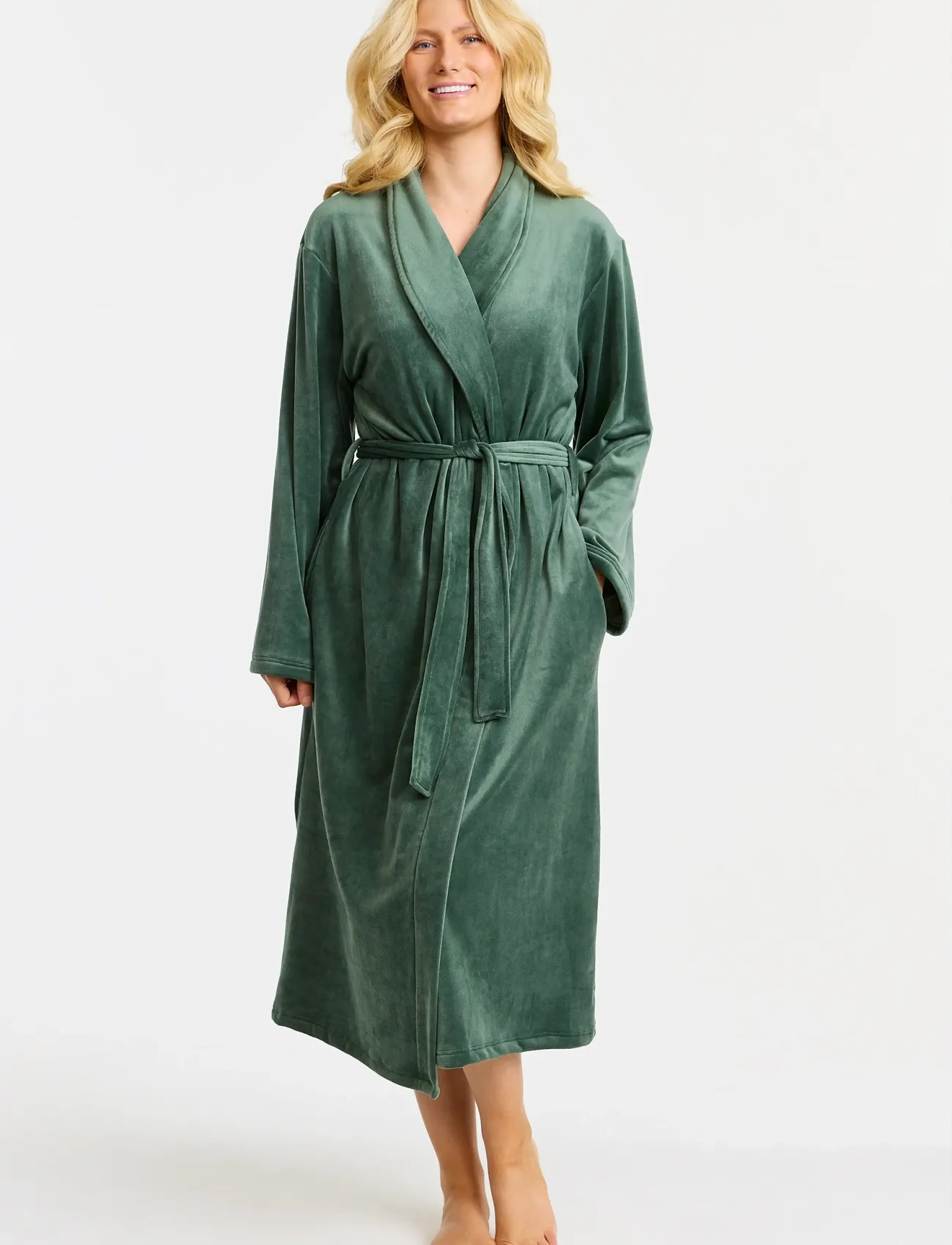Damella of Sweden Robe, S, Night & Loungewear, Grün - Robes, Frauen