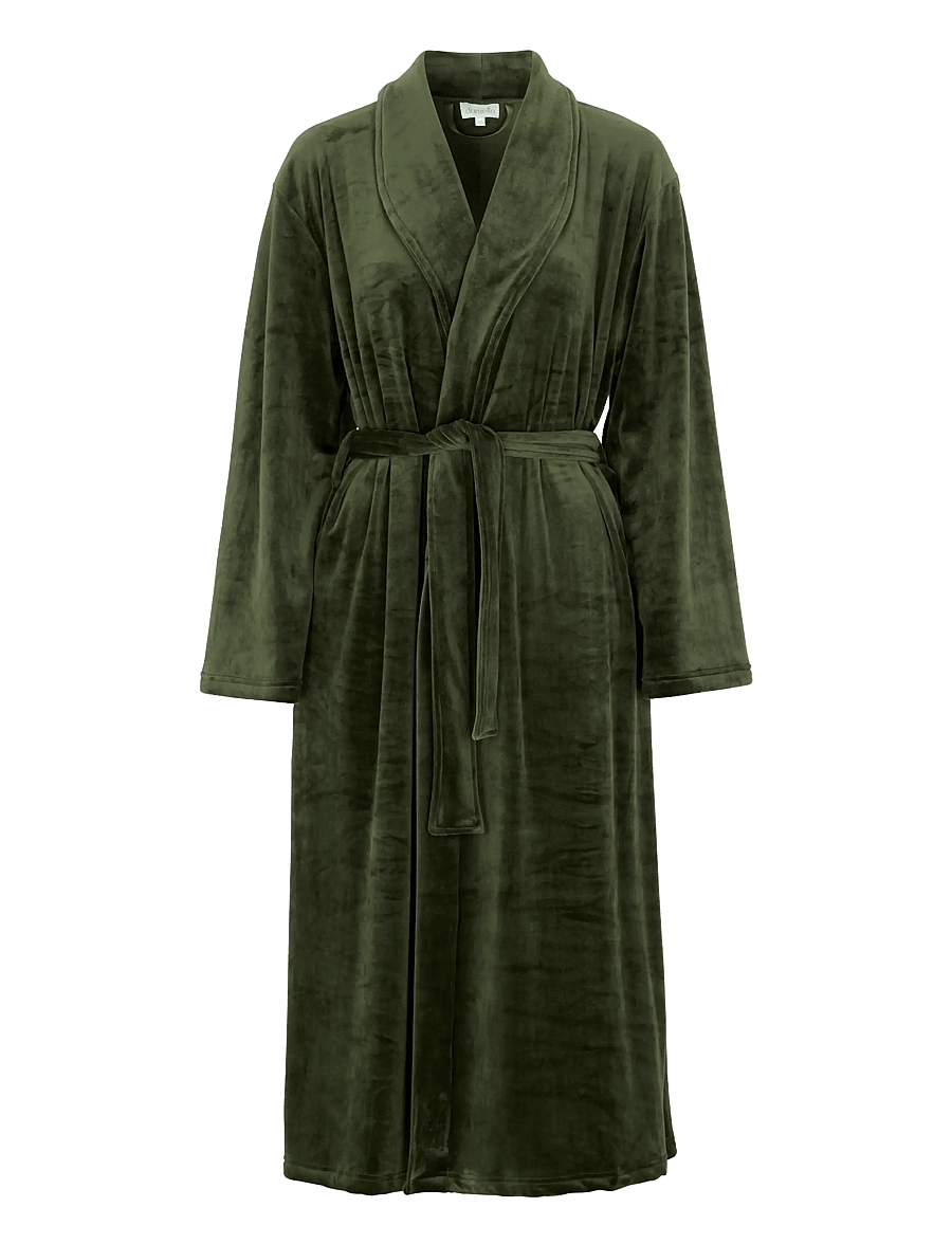 Damella of Sweden - Robe - morgenkåber - dark olive - 1