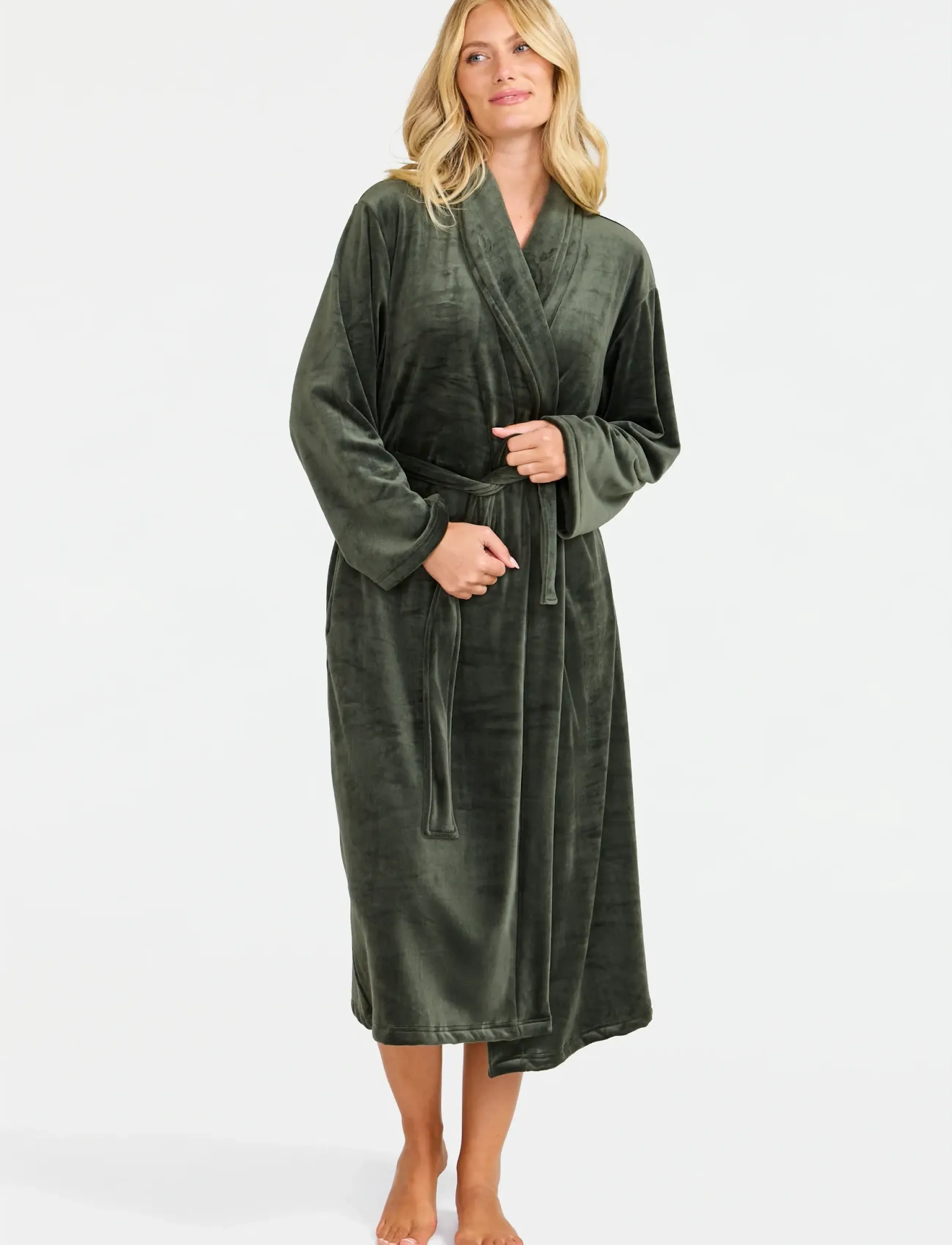 Damella of Sweden Robe, S, Night & Loungewear, Grün - Robes, Frauen
