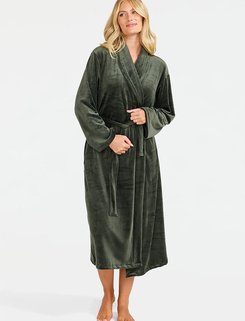 Damella of Sweden - Robe - bademäntel - dark olive - 0