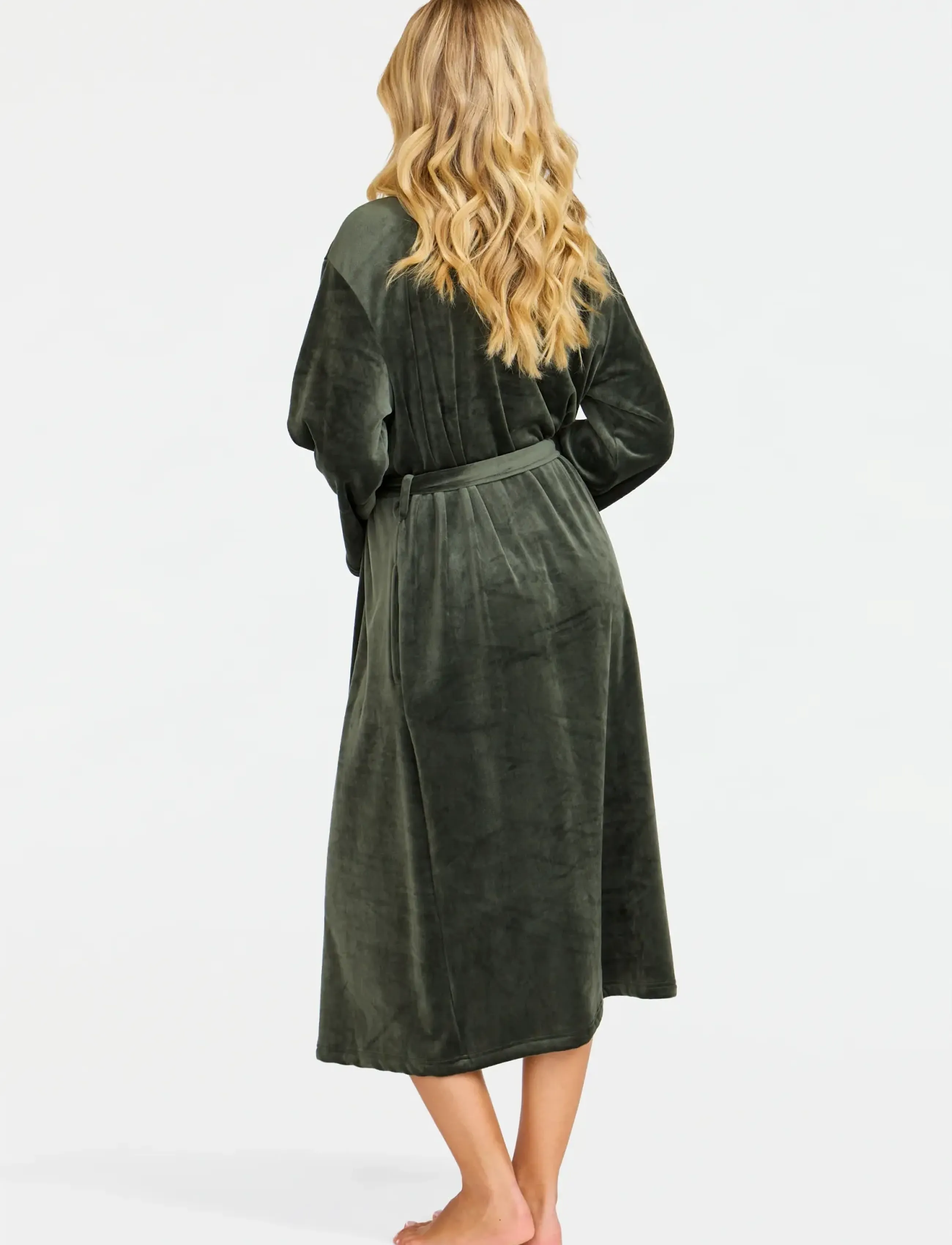 Damella of Sweden - Robe - morgenkåber - dark olive - 3