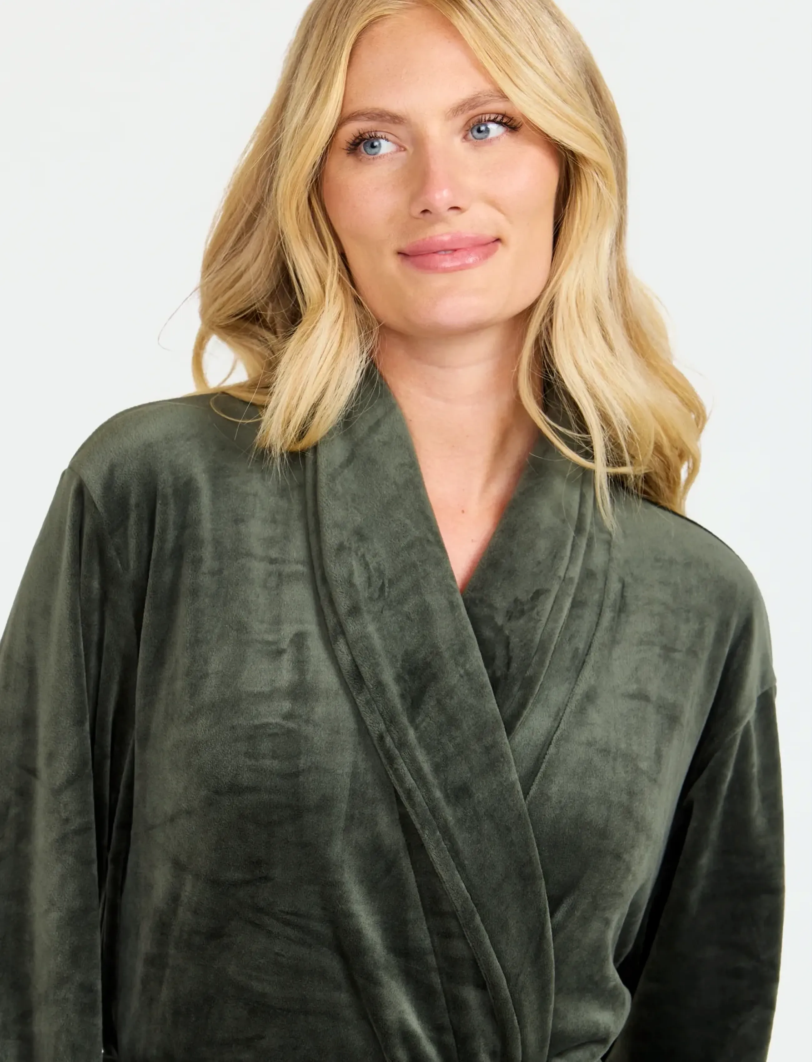 Damella of Sweden - Robe - morgenkåber - dark olive - 4