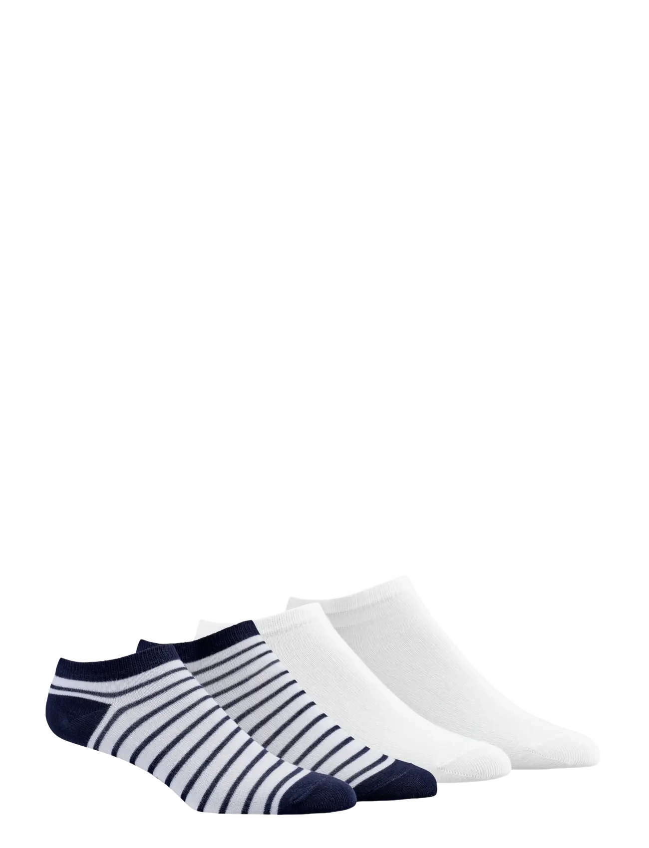 Damella of Sweden 2-Pack Ankel Socks, 43-46, White, Sokker > Footies-Ankelsokker, Dame
