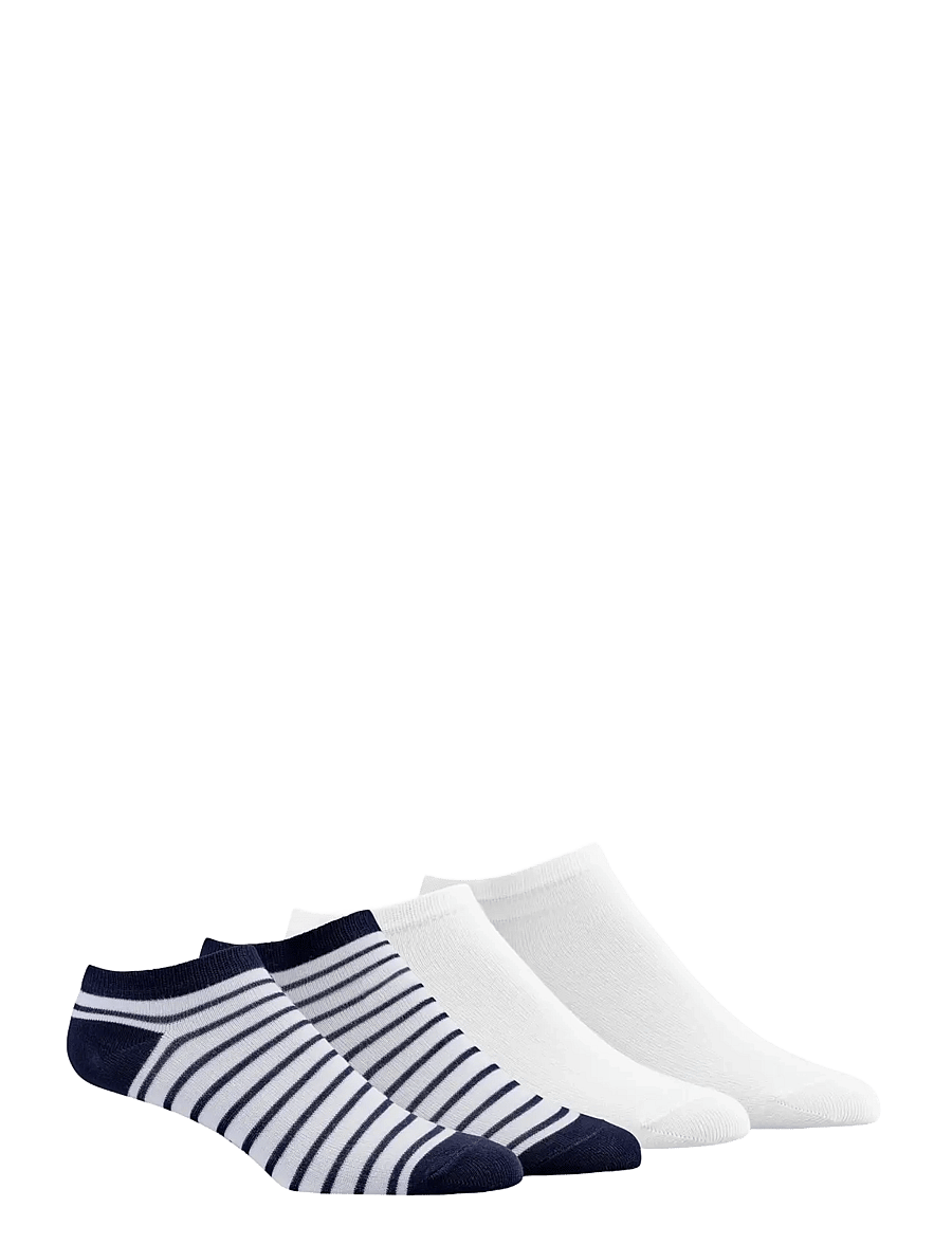 Damella of Sweden - 2-Pack Ankel Socks - ankelstrømper - navy/white - 0