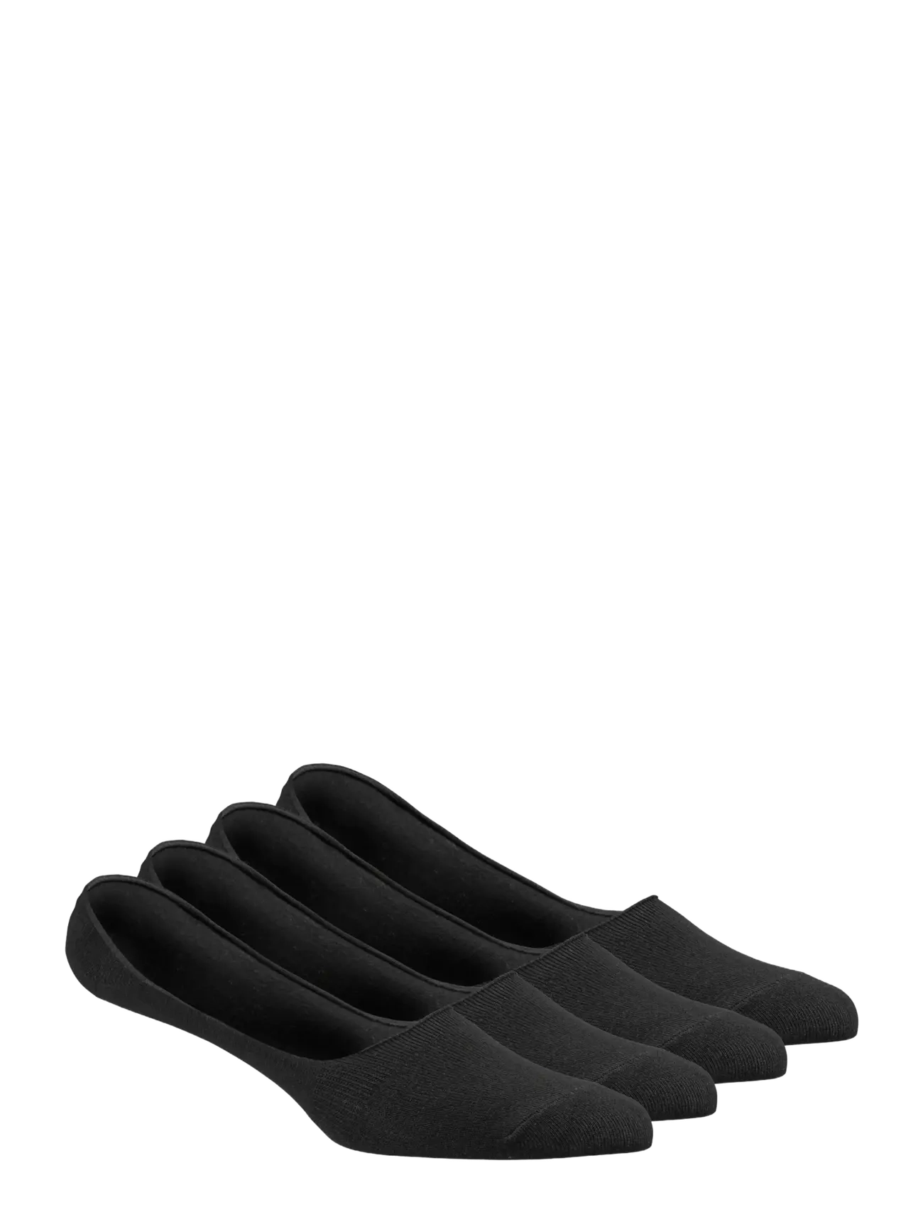 Damella of Sweden 2-Pack Bamboo ballerinasocks - Ankelstrømper - BLACK / black