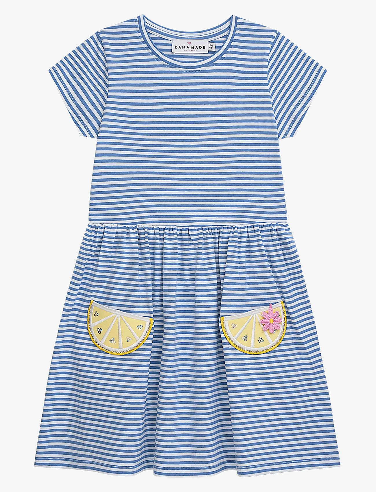 Danamade - DMERLE - short-sleeved casual dresses - blue - 1