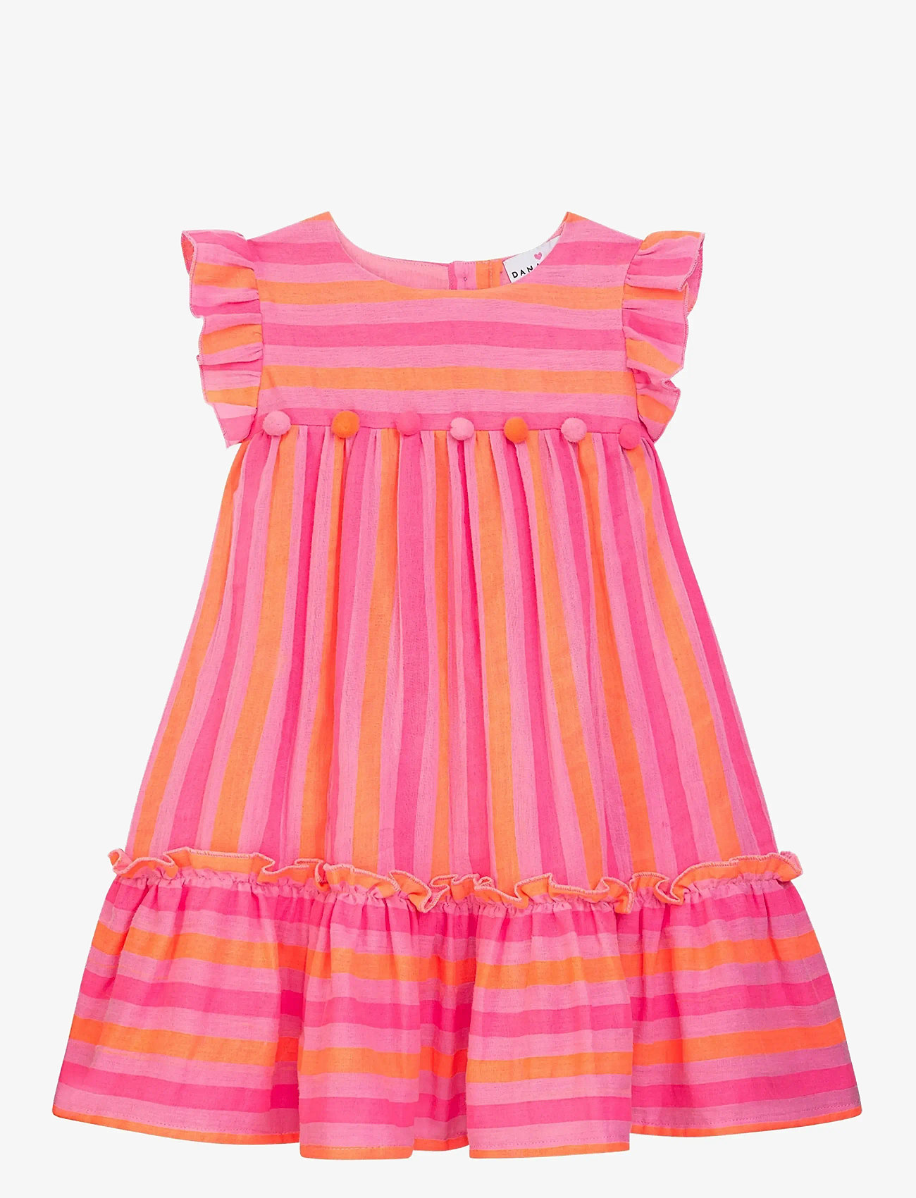 Danamade - DJENNIE - casual jurken met korte mouwen - neon pink - 1