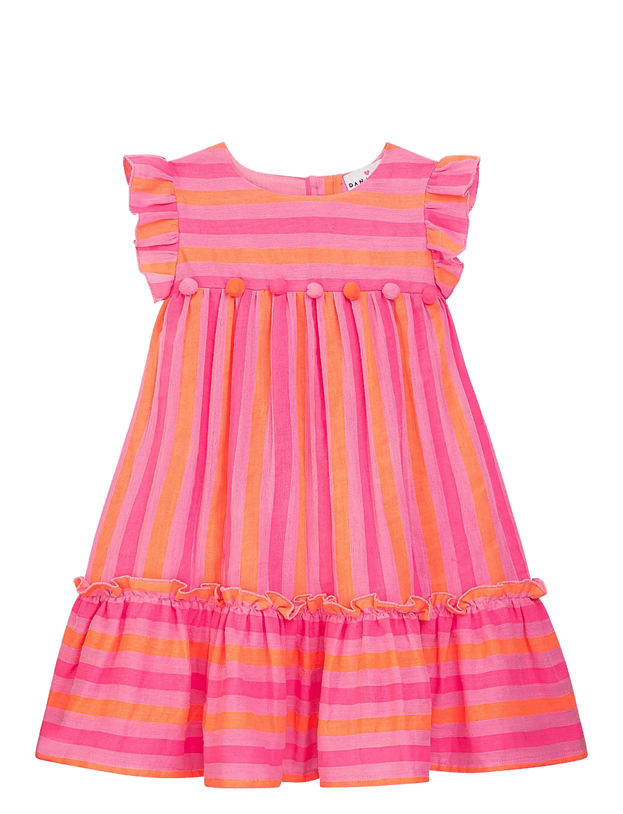Danamade - DJENNIE - kurzärmelige freizeitkleider - neon pink - 1