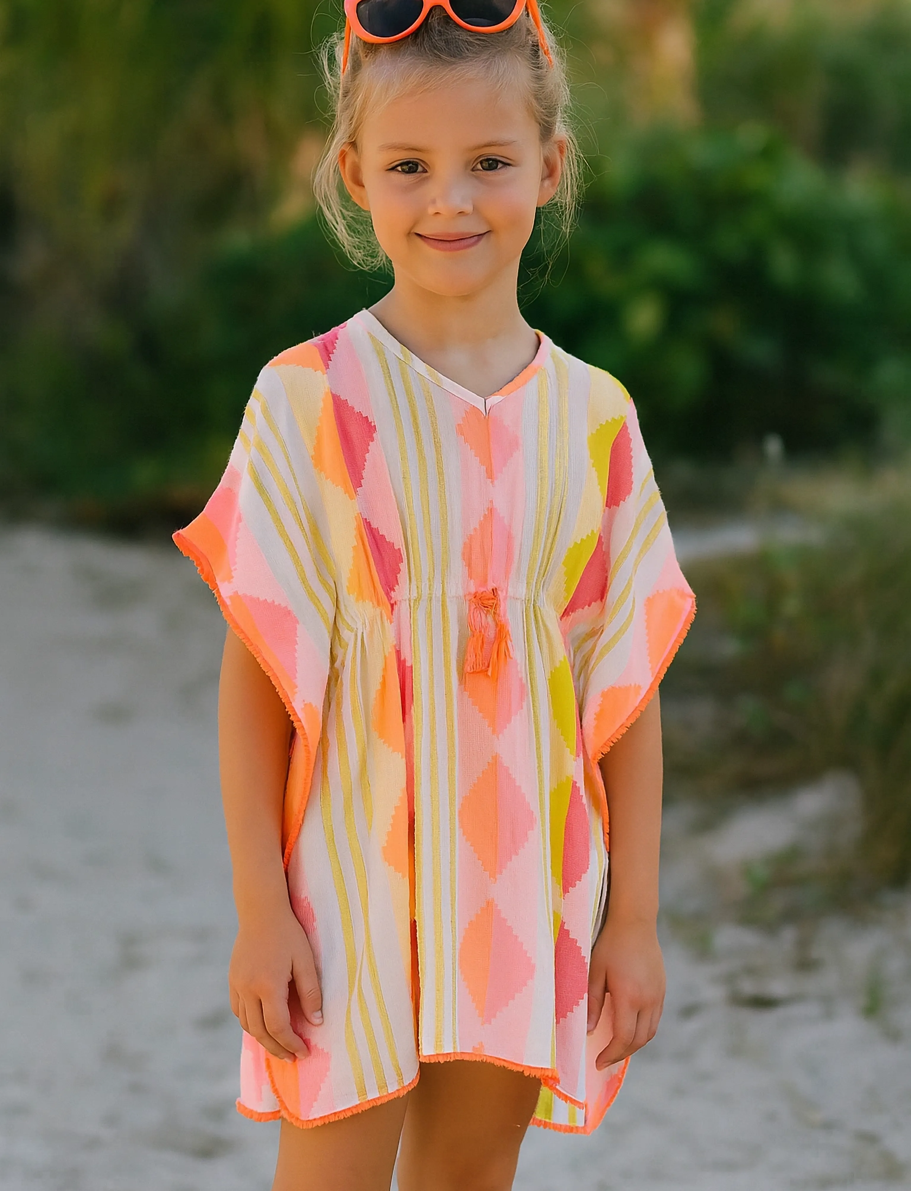 Danamade Dlola, Børn, Kaftan, Pink, Str: 116