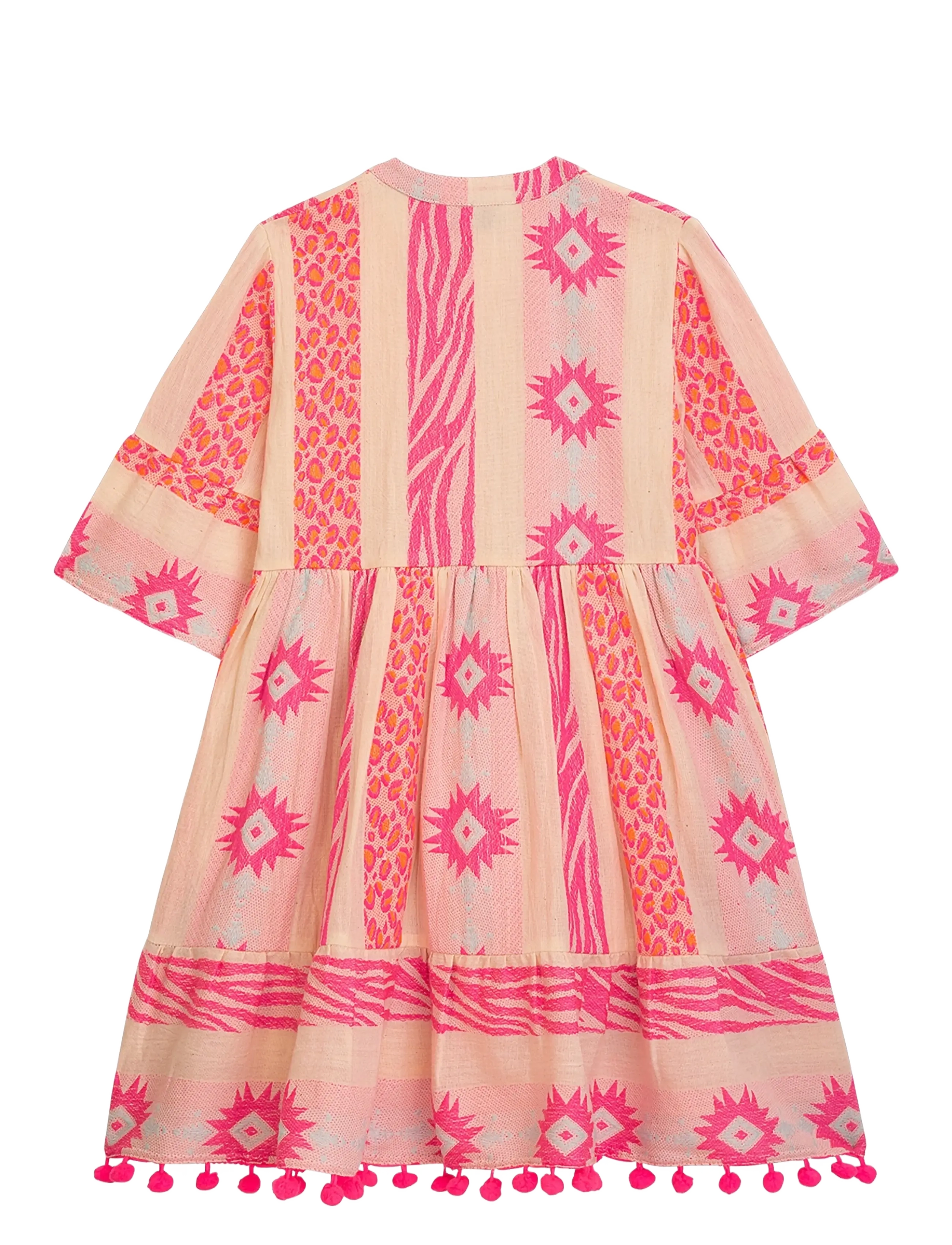 Danamade - DLOTTE - varrukateta vabaaja kleidid - neon pink - 2