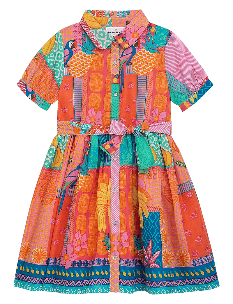 Danamade - DJULE - kurzärmelige freizeitkleider - multicolor - 0