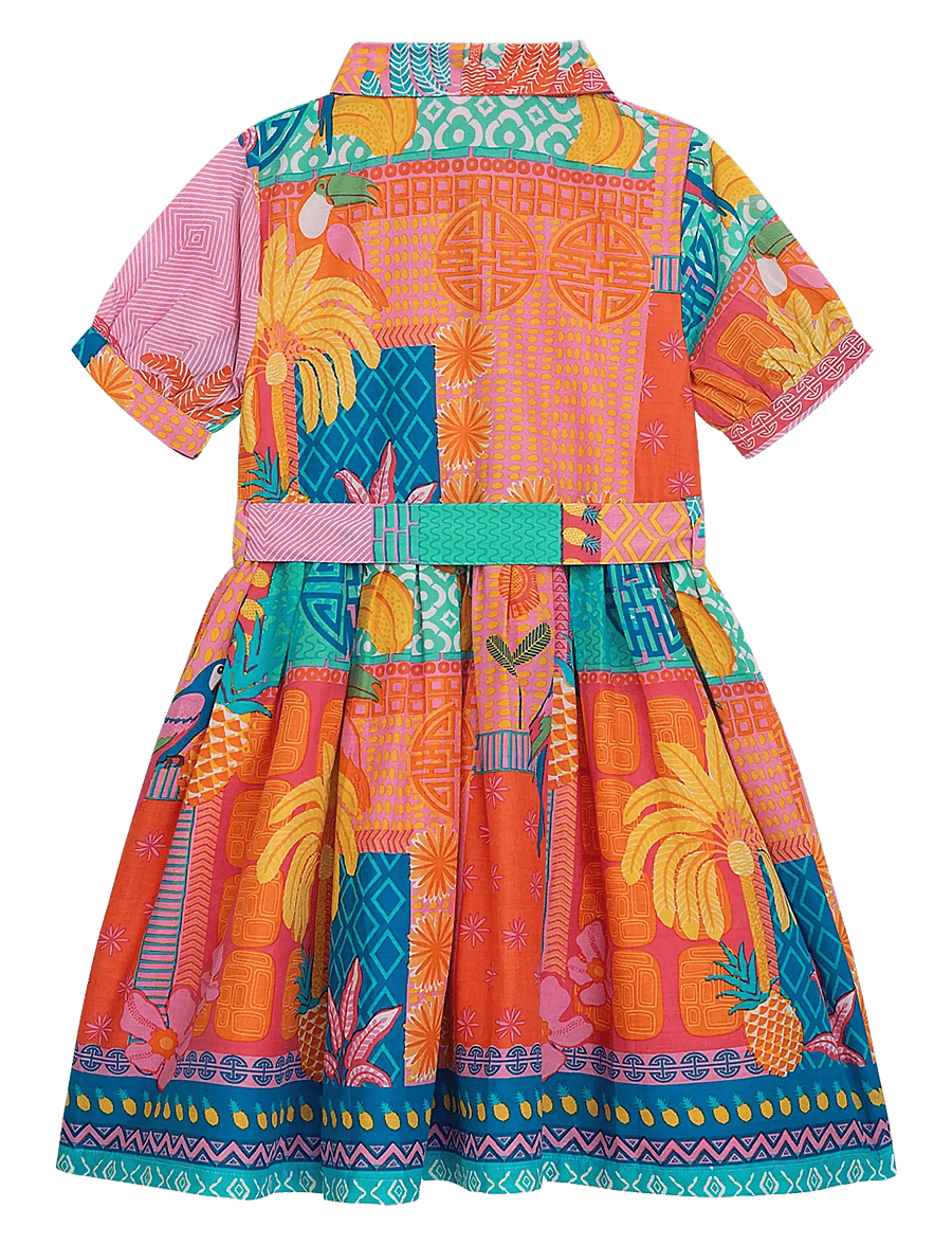 Danamade - DJULE - kurzärmelige freizeitkleider - multicolor - 1