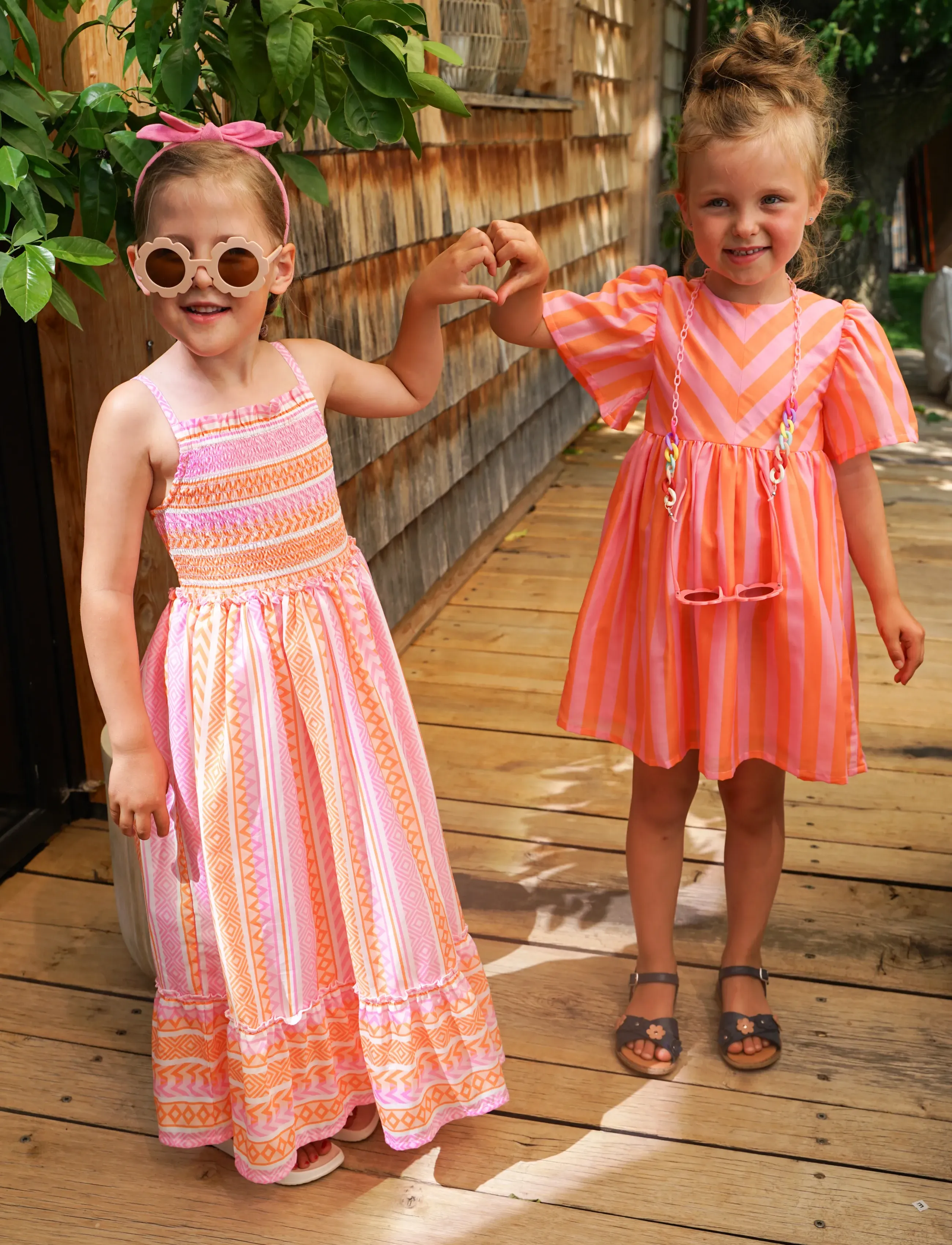 Danamade - DLILOU - short-sleeved casual dresses - orange - 3